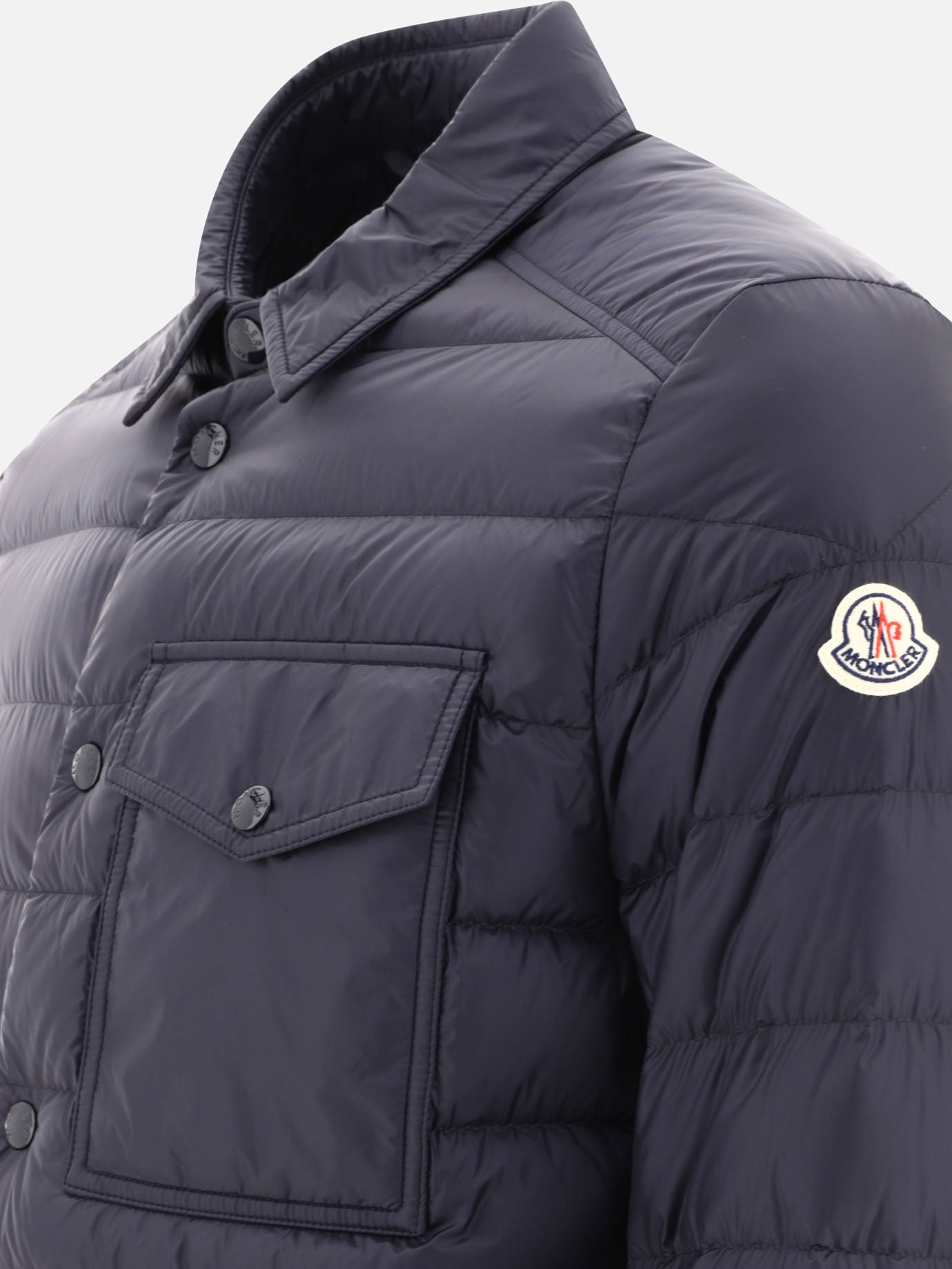 Down jackets 100% polyamide - Padding: down and feathers  Blue - Moncler Men | PDP | VIETTI Online Store | Zoom-Modal_4
