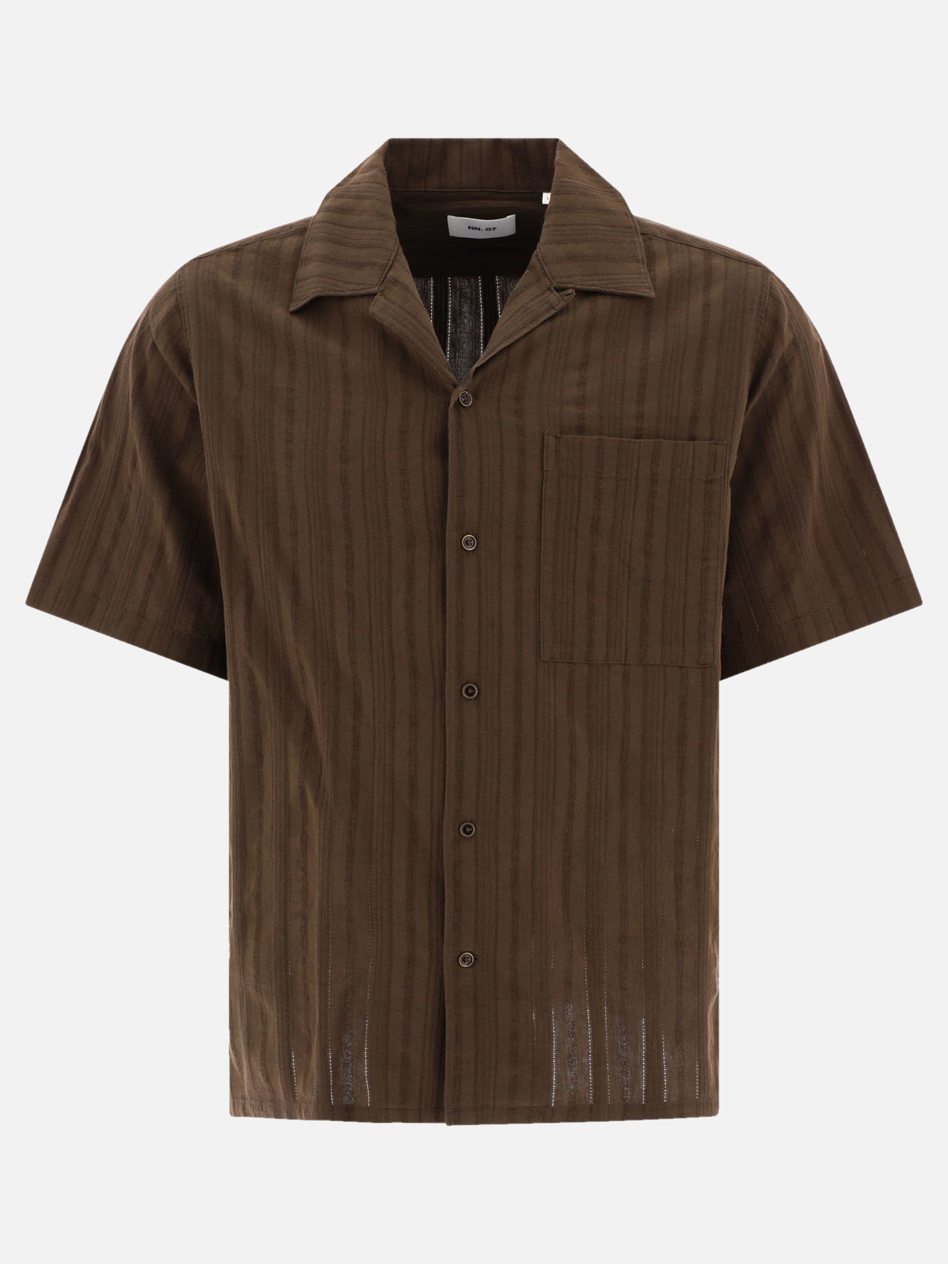 Casual shirts Solid colour  Brown - NN.07 Men | PDP | VIETTI Online Store | Zoom-Modal
