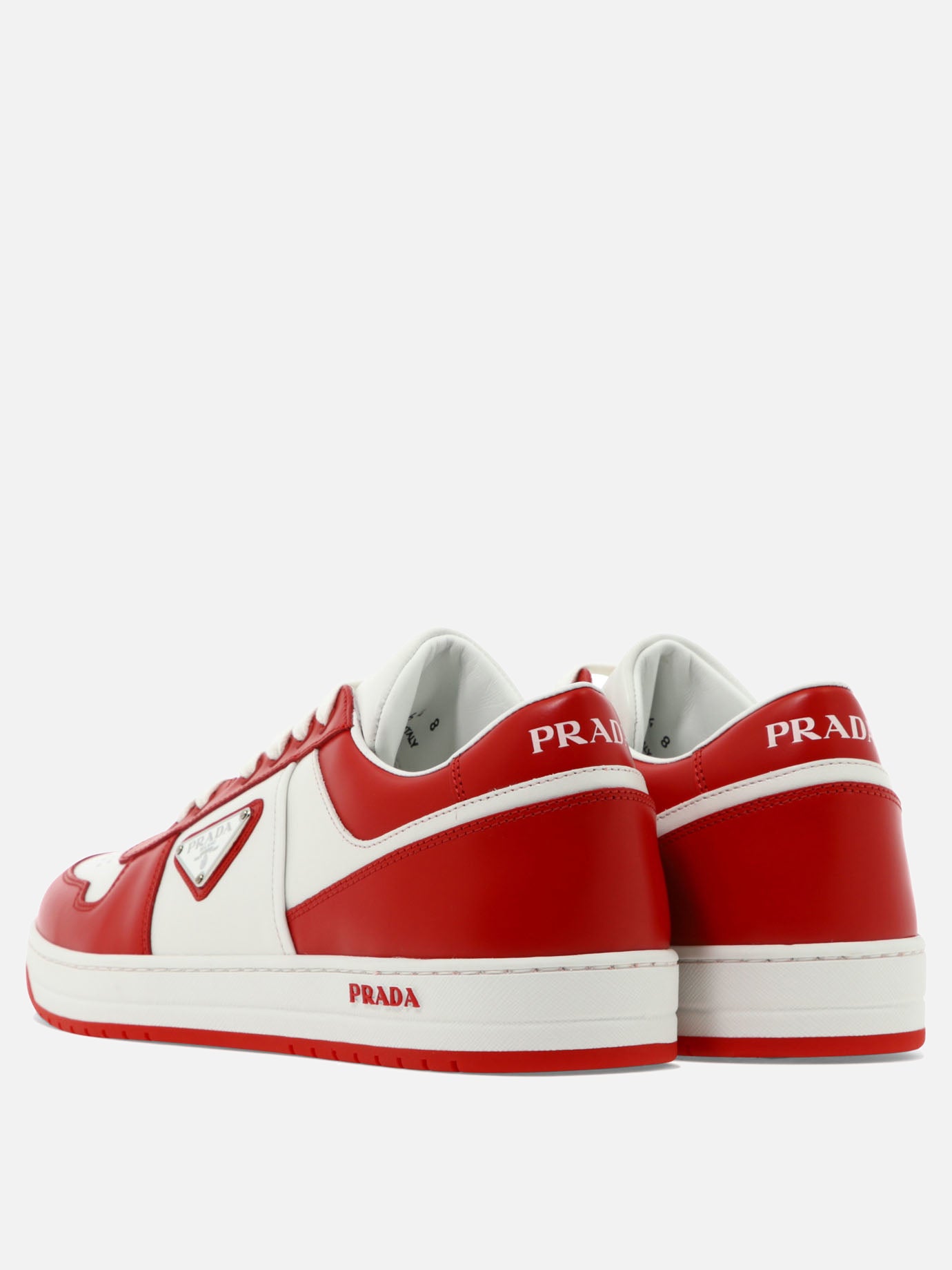 Low top sneakers 100% calf leather - 100% rubber  Red - Prada Men | PDP | VIETTI Online Store | thumbnail_4