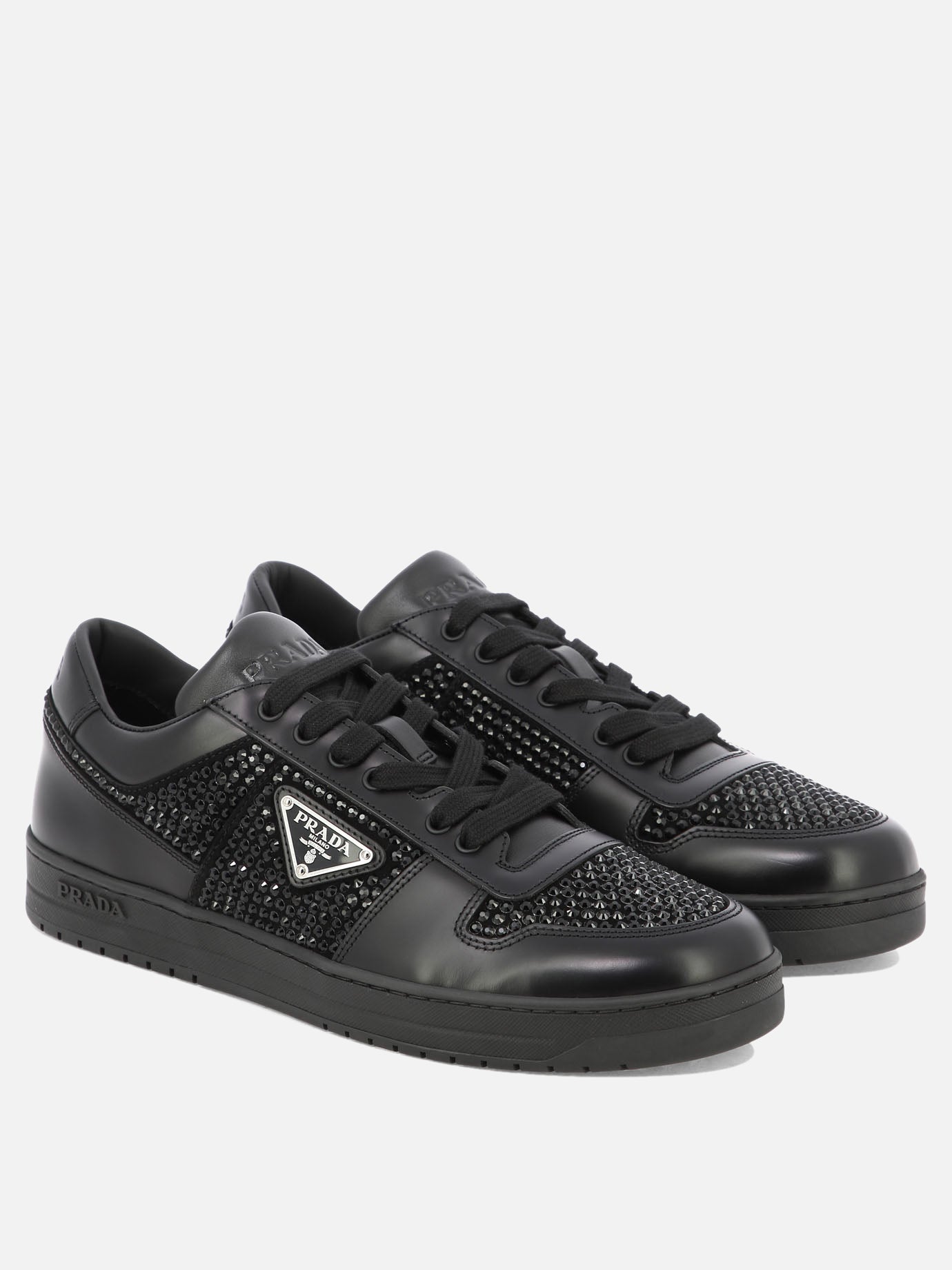 Low top sneakers 100% leather - 100% rubber  Black - Prada Men | PDP | VIETTI Online Store | Zoom-Modal_2
