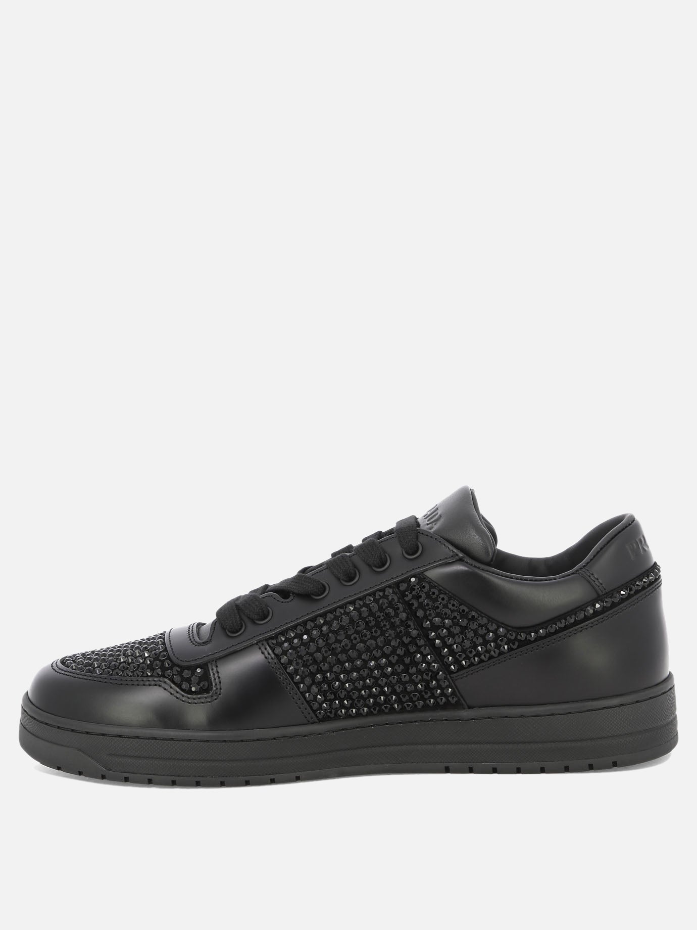 Low top sneakers 100% leather - 100% rubber  Black - Prada Men | PDP | VIETTI Online Store | thumbnail_3