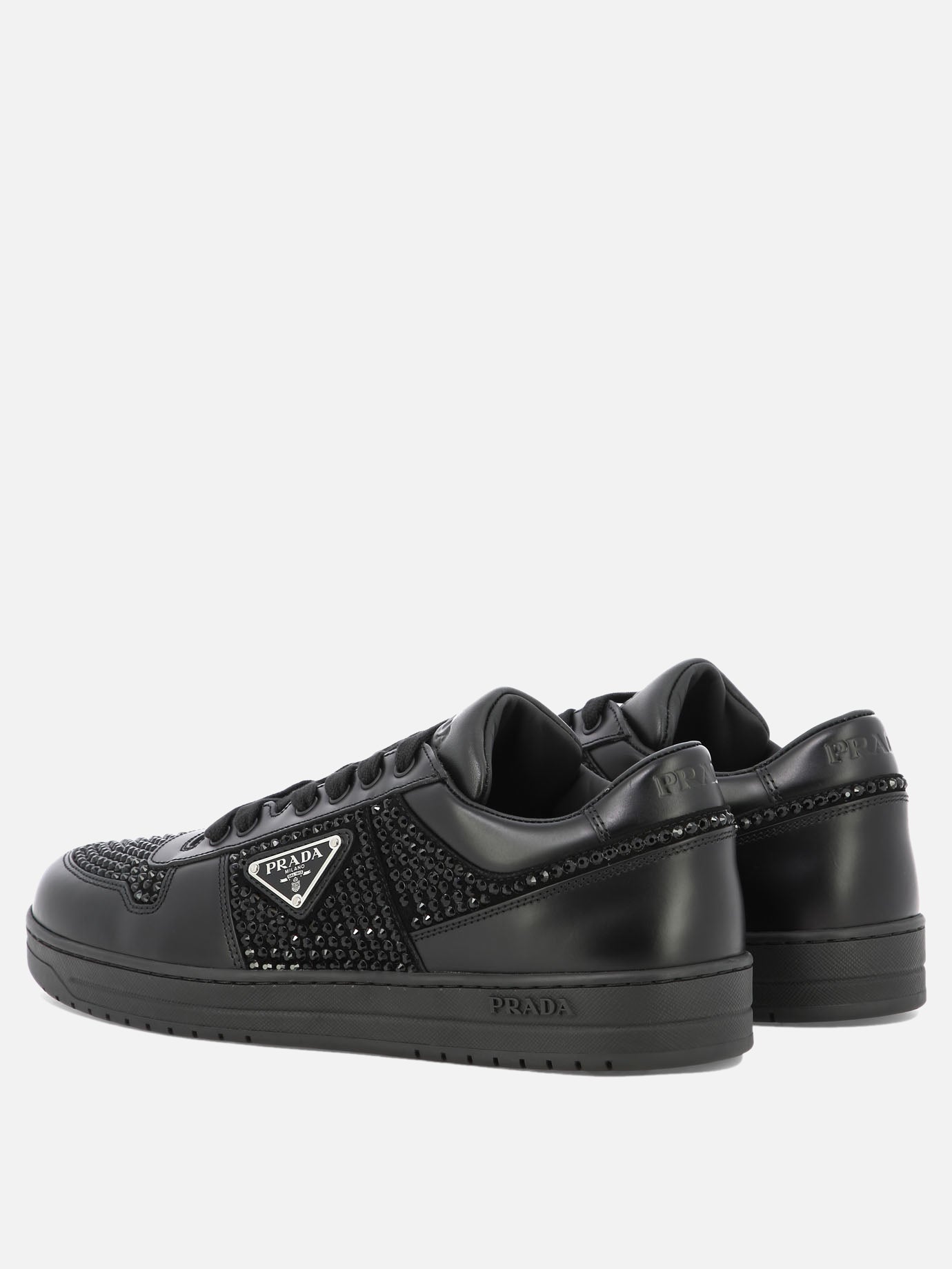 Low top sneakers 100% leather - 100% rubber  Black - Prada Men | PDP | VIETTI Online Store | thumbnail_4