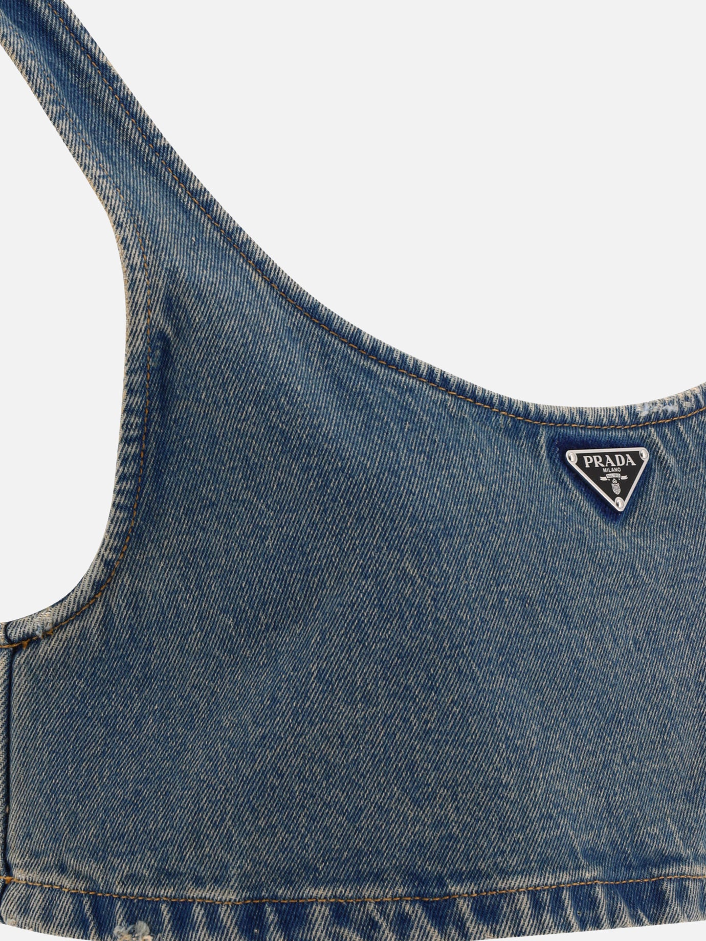 Crop tops 100% cotton  Blue - Prada Women | PDP | VIETTI Online Store | Zoom-Modal_4
