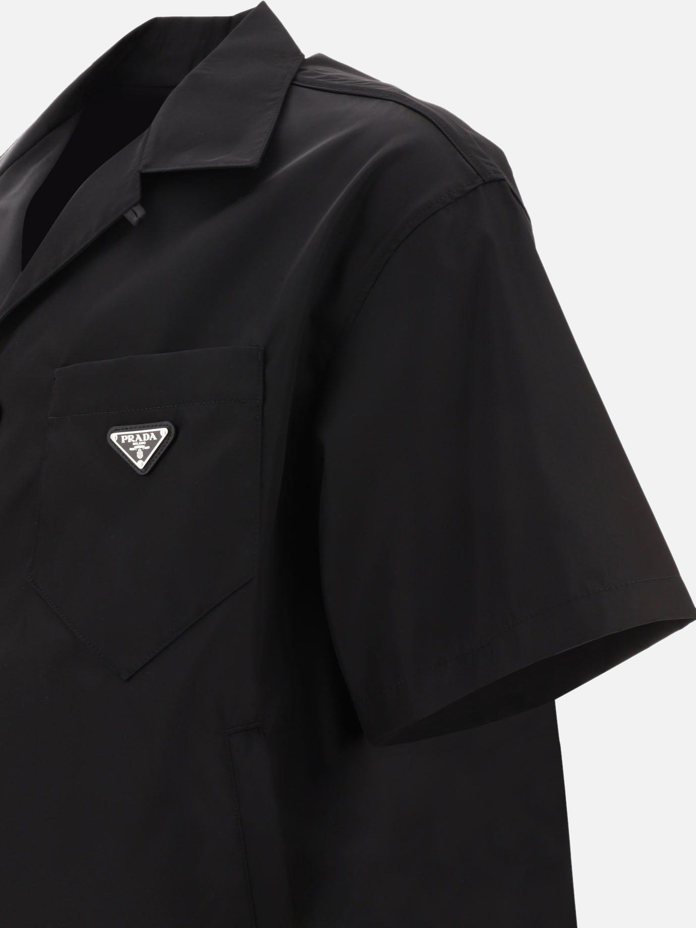 Casual shirts 100% recycled nylon  Black - Prada Men | PDP | VIETTI Online Store | Zoom-Modal_4
