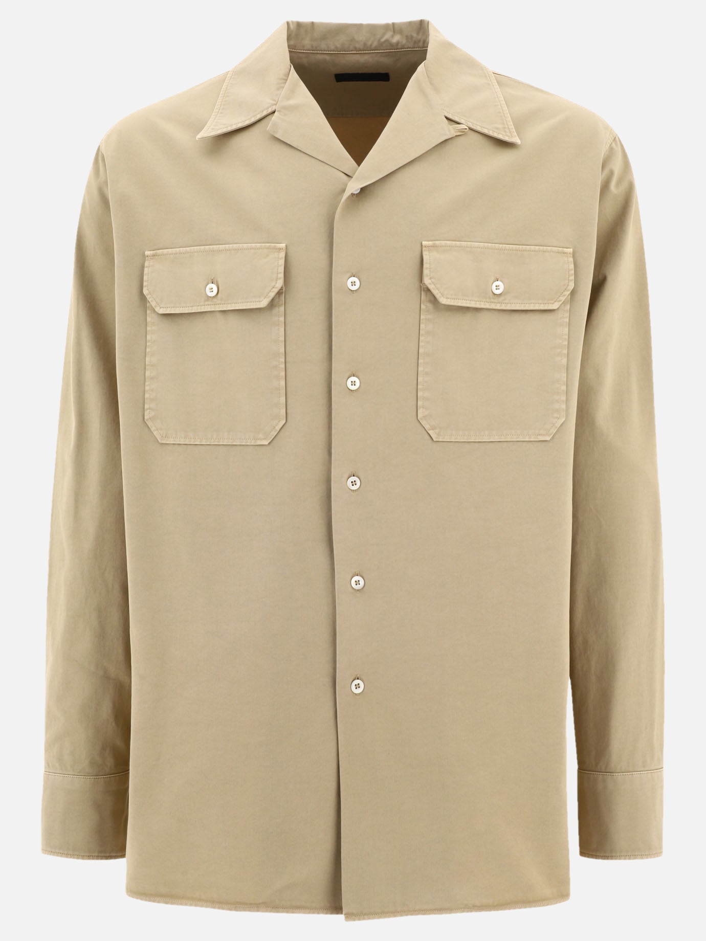 Casual shirts 100% cotton  Beige - Prada Men | PDP | VIETTI Online Store | Zoom-Modal
