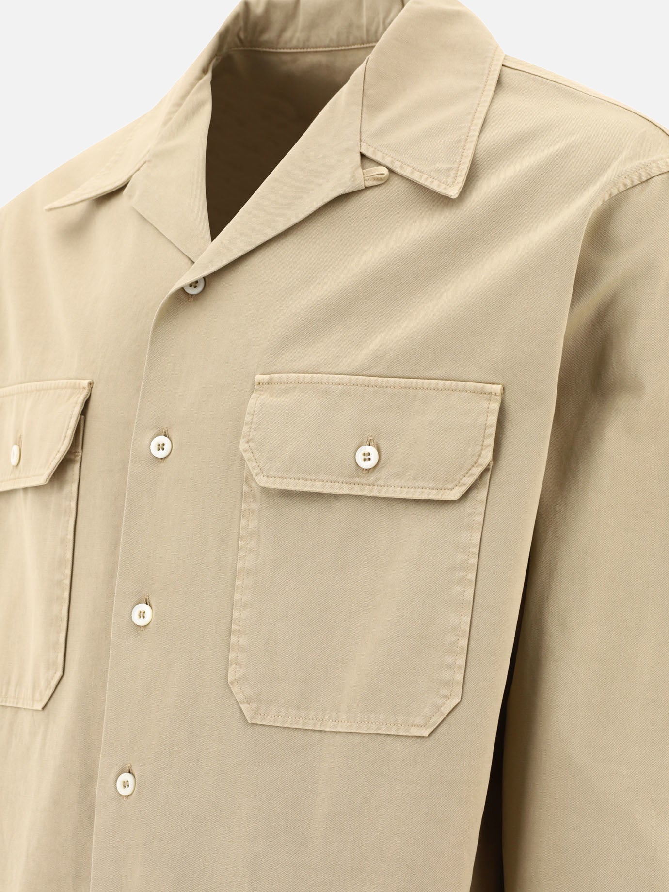 Casual shirts 100% cotton  Beige - Prada Men | PDP | VIETTI Online Store | Zoom-Modal_4
