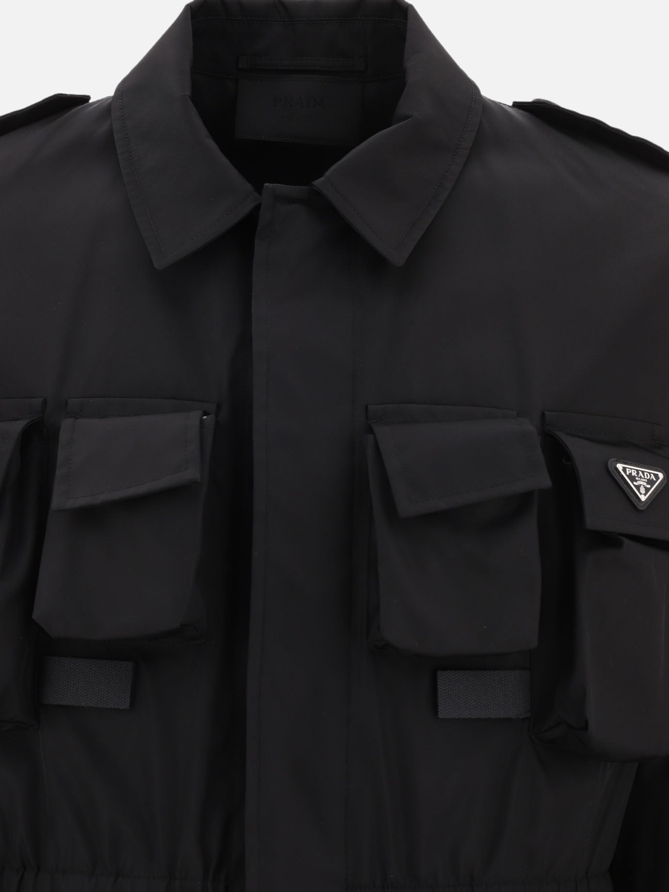 Quilted & Utility Jackets 100% polyamide  Black - Prada Men | PDP | VIETTI Online Store | thumbnail_3