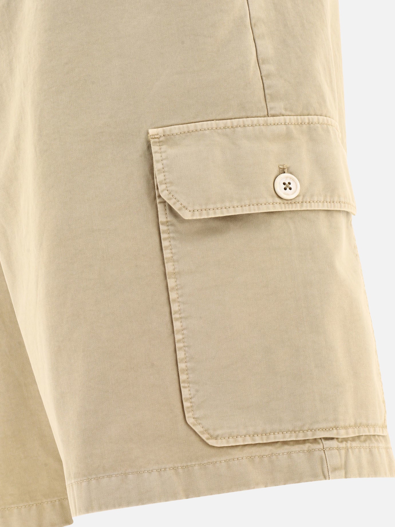 Cotton shorts with drawstring