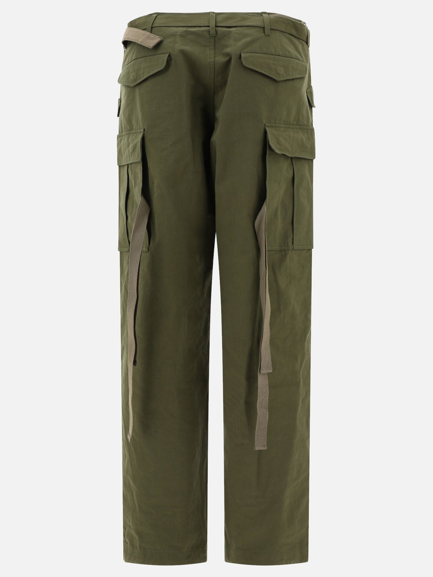 Cotton and nylon blend cargo trousers