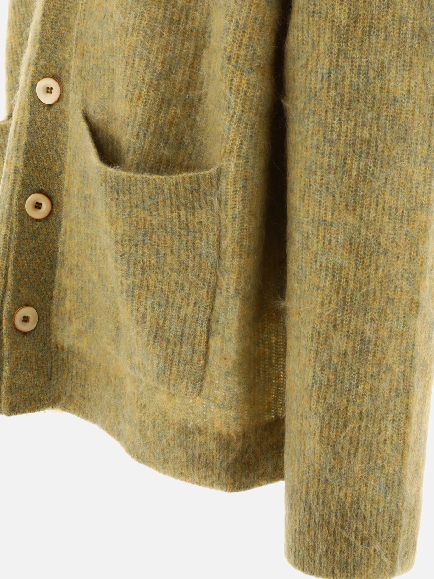 Cardigans 71% mohair 26% nylon 3% elastane  Green - Séfr Men | PDP | VIETTI Online Store | thumbnail_4