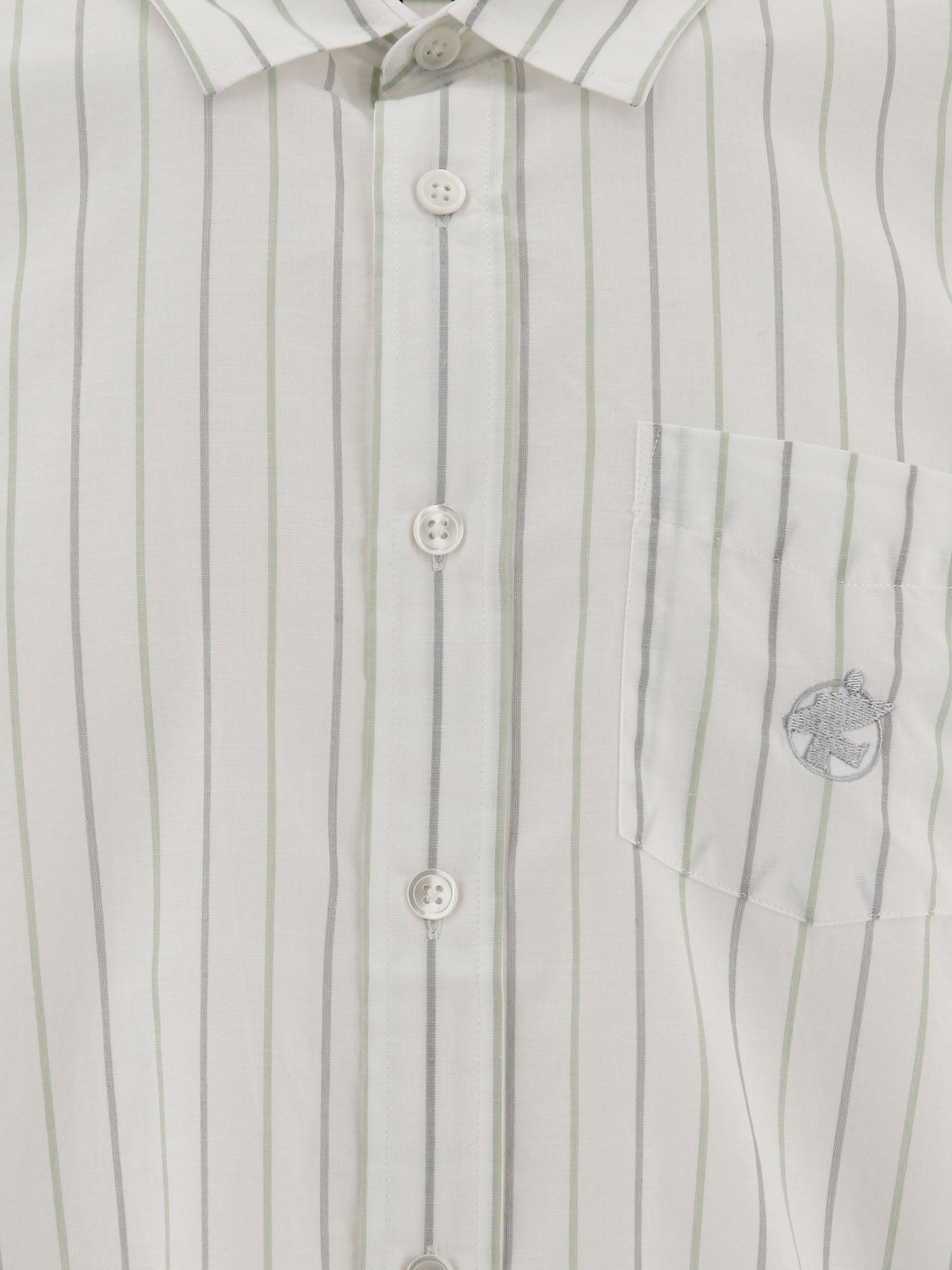 Stüssy Classic striped shirt White