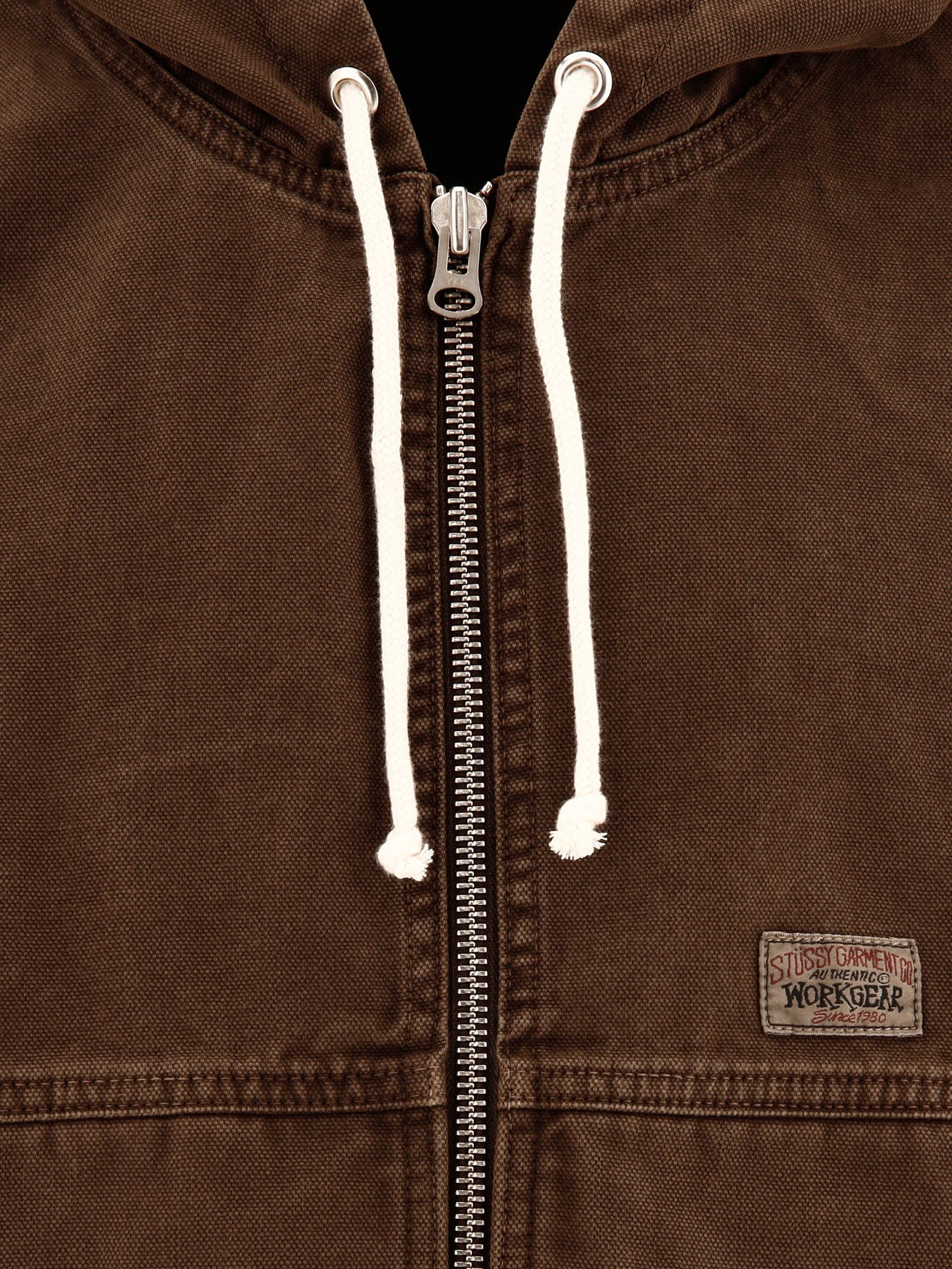 Work jacket in unlined canvas