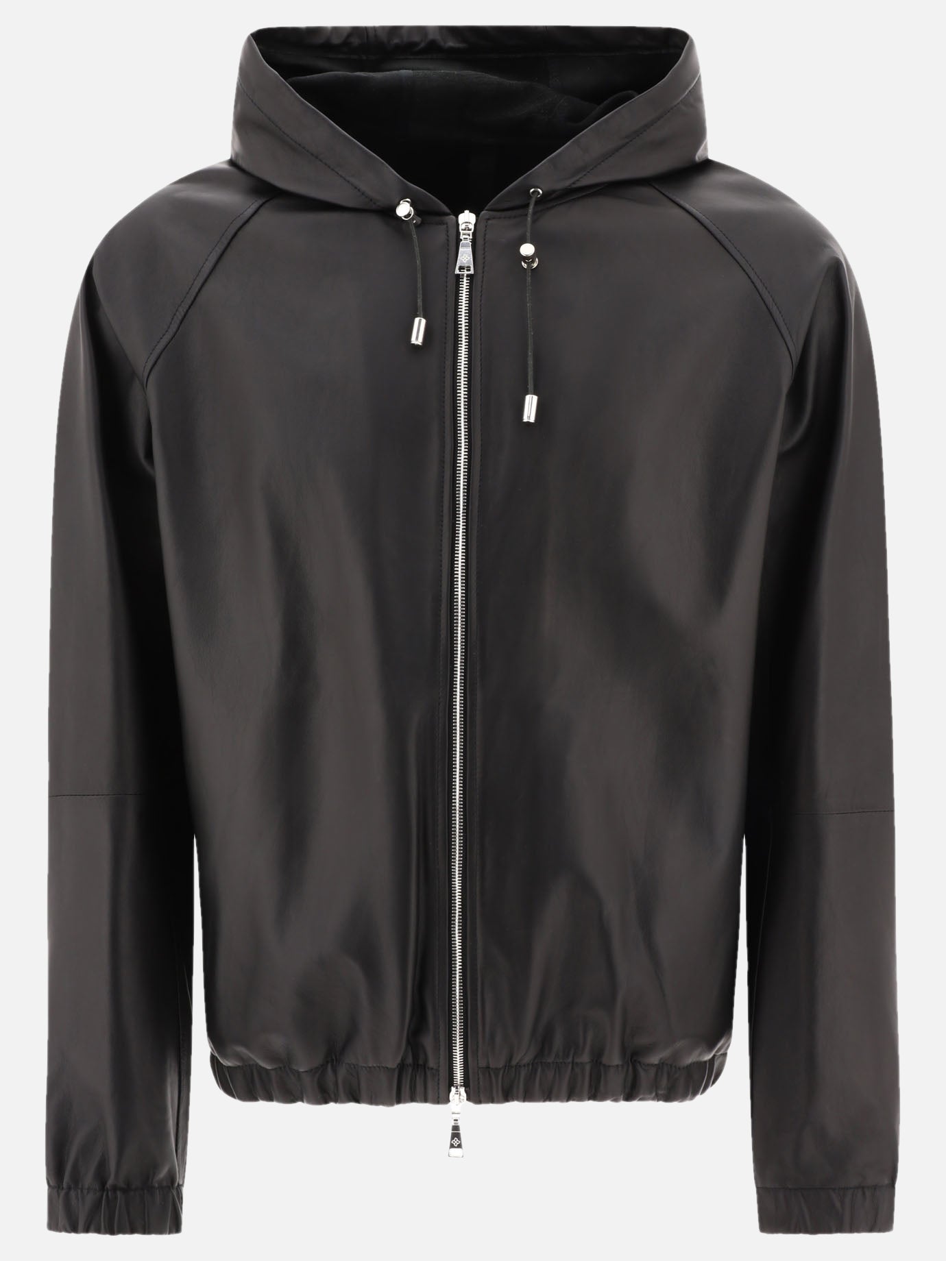 Leather jackets 100% leather  Black - Tagliatore Men | PDP | VIETTI Online Store | Zoom-Modal
