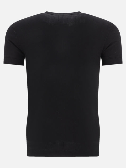 Henley t-shirts 64% lyocell 32% cotton 4% elastane  Black - Tom Ford Men | PLP | VIETTI Online Store | 2
