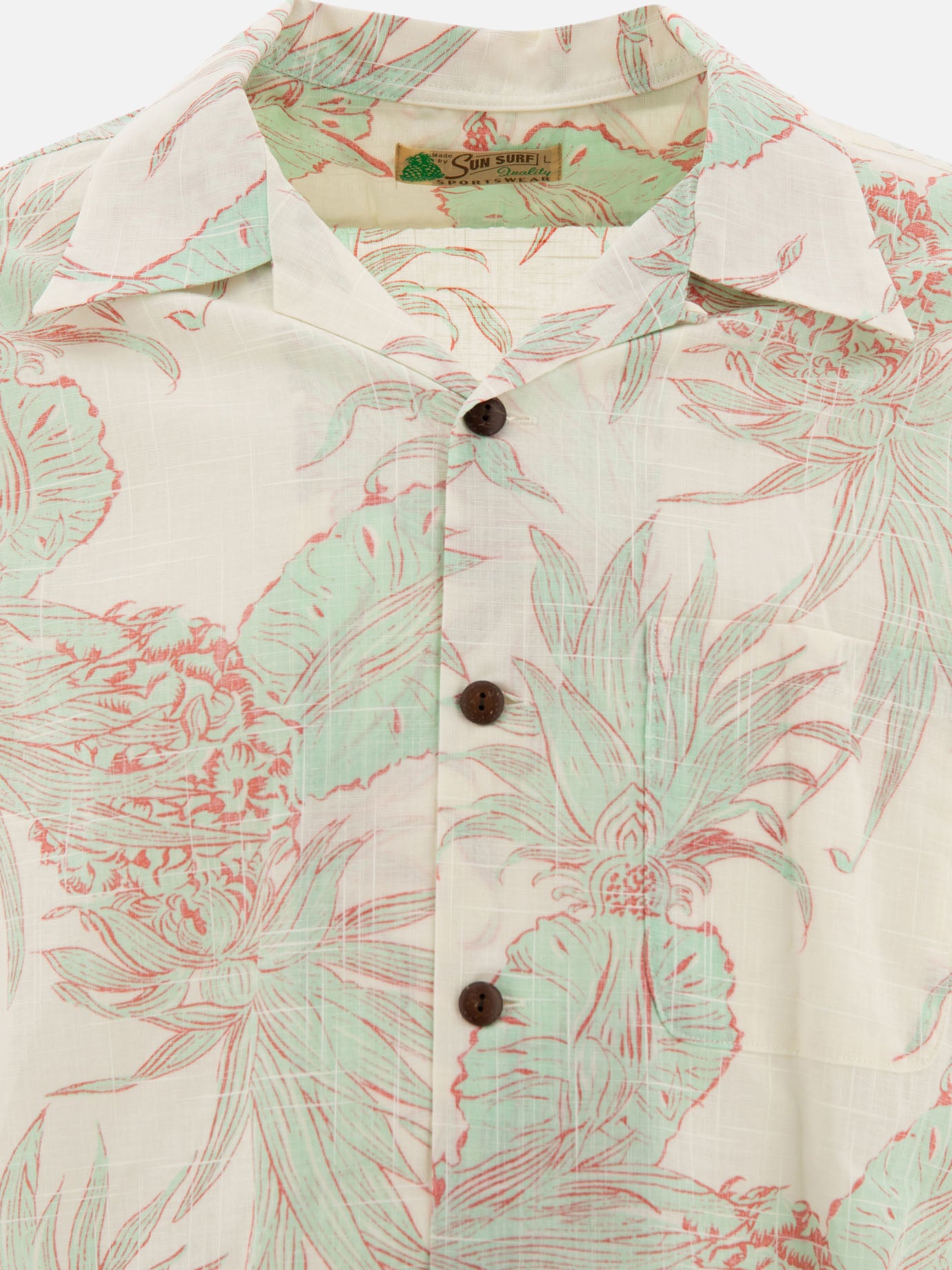 Sun Surf "Sun Surf Island Pineapple" shirt Beige