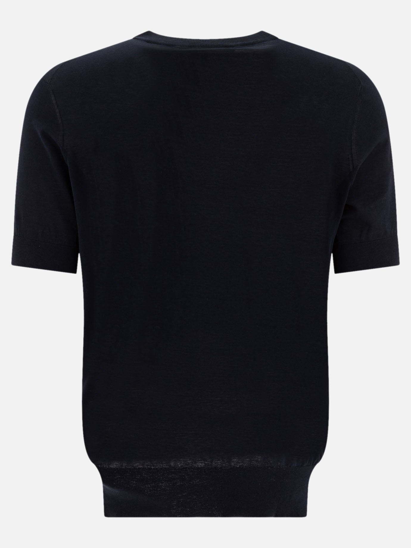 Crewneck t-shirts Solid colour  Blue - Brunello Cucinelli Men | PDP | VIETTI Online Store | thumbnail_2