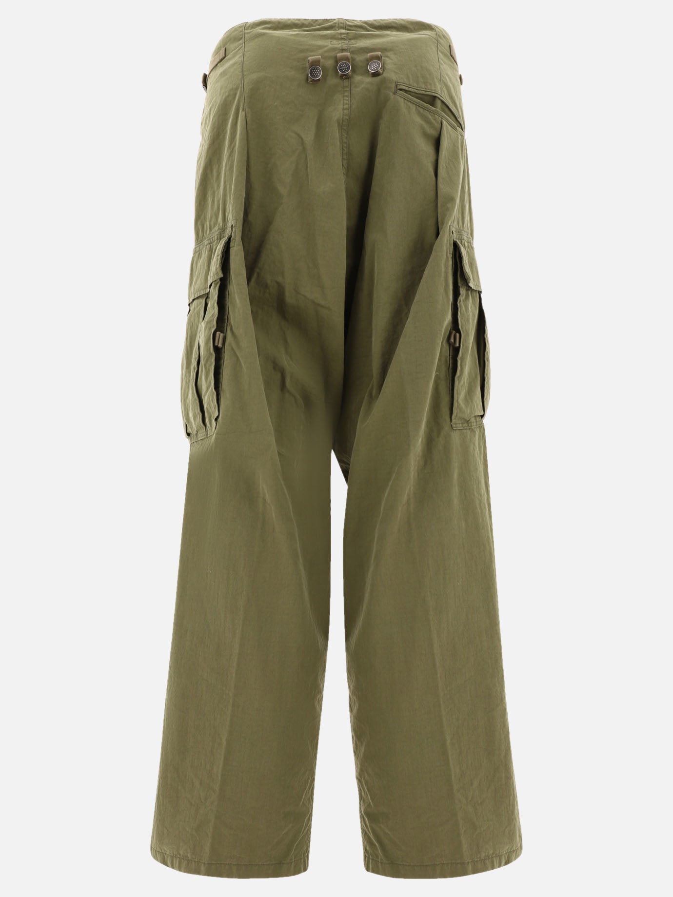 KAPITAL "Ripstop Jumbo" cargo trousers Green