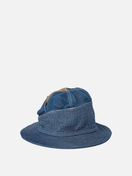 Bucket hats 100% cotton  Blue - KAPITAL Men | PLP | VIETTI Online Store | 2
