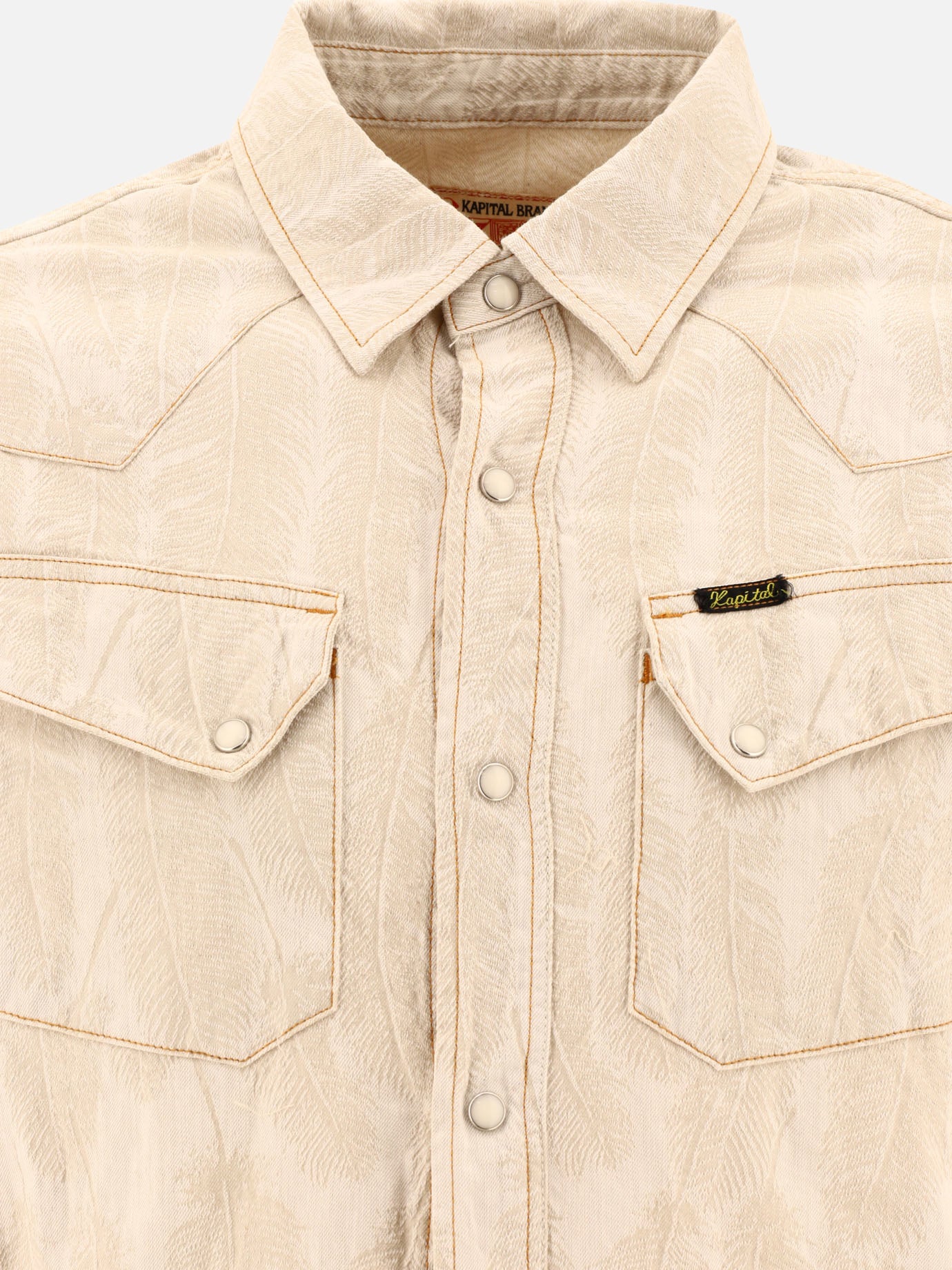 KAPITAL "Magpie" western shirt Beige