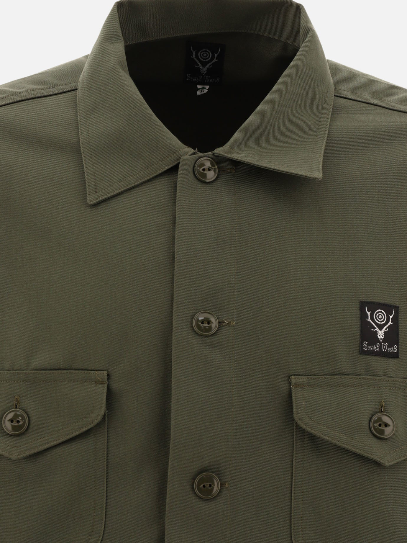 South2 West8 "Smokey" shirt Green