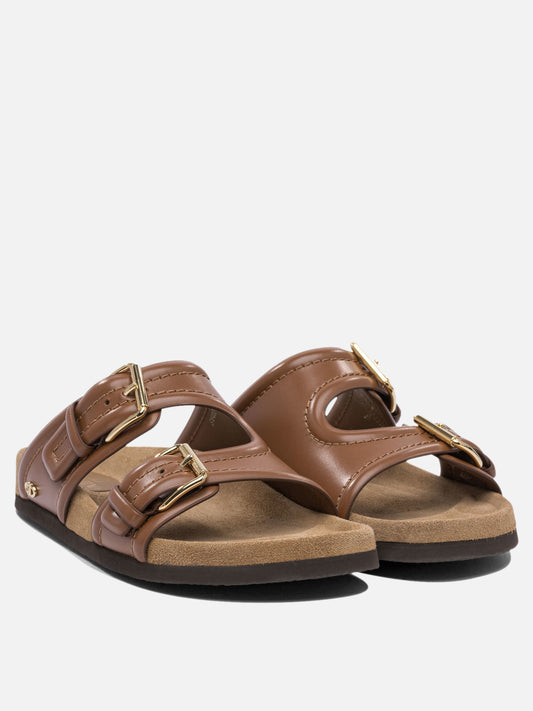 Flat sandals 100% calf leather - 100% leather  Brown - Valentino Garavani Women | PDP | VIETTI Online Store | 2
