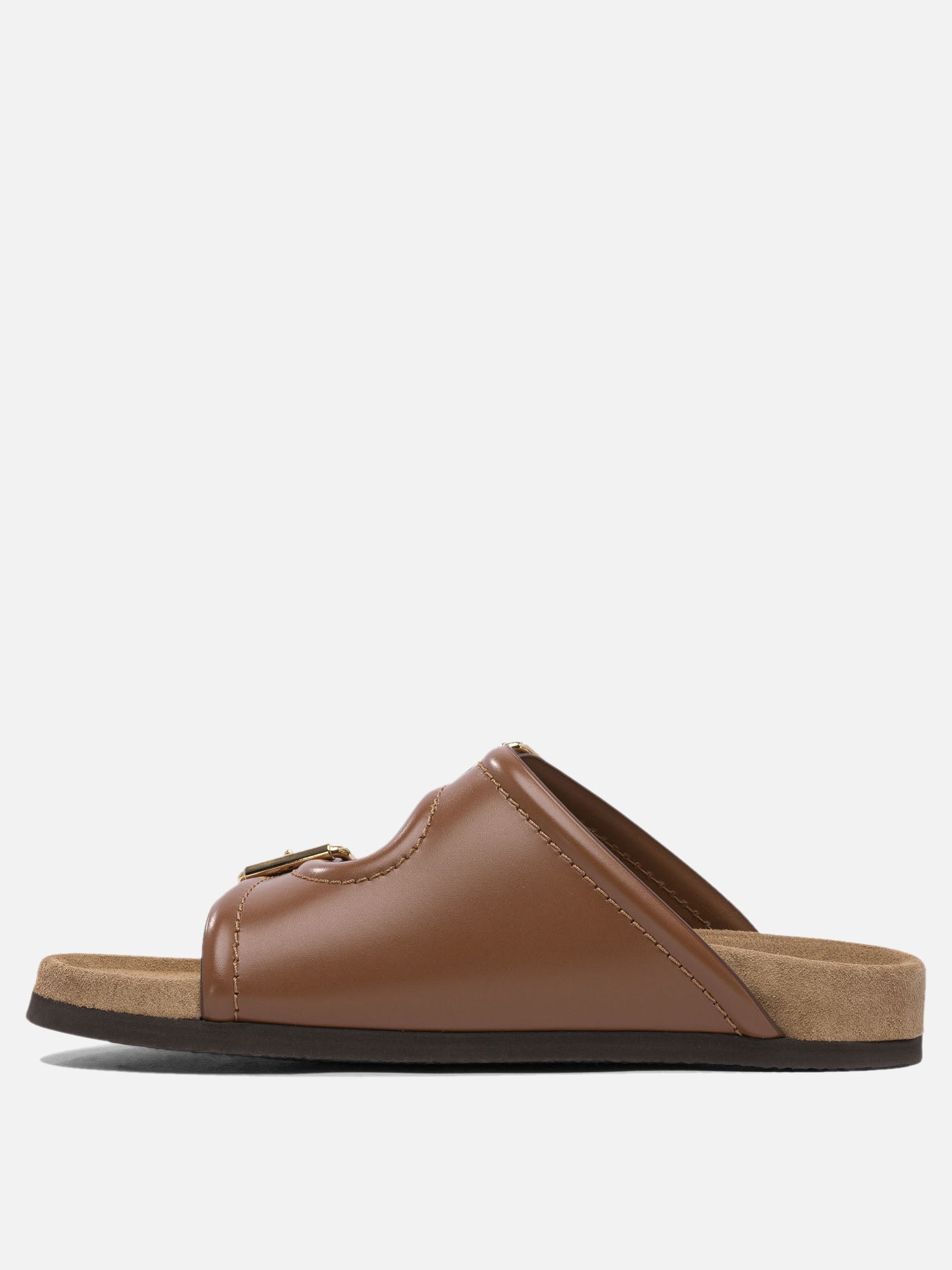 Flat sandals 100% calf leather - 100% leather  Brown - Valentino Garavani Women | PDP | VIETTI Online Store | Zoom-Modal_3

