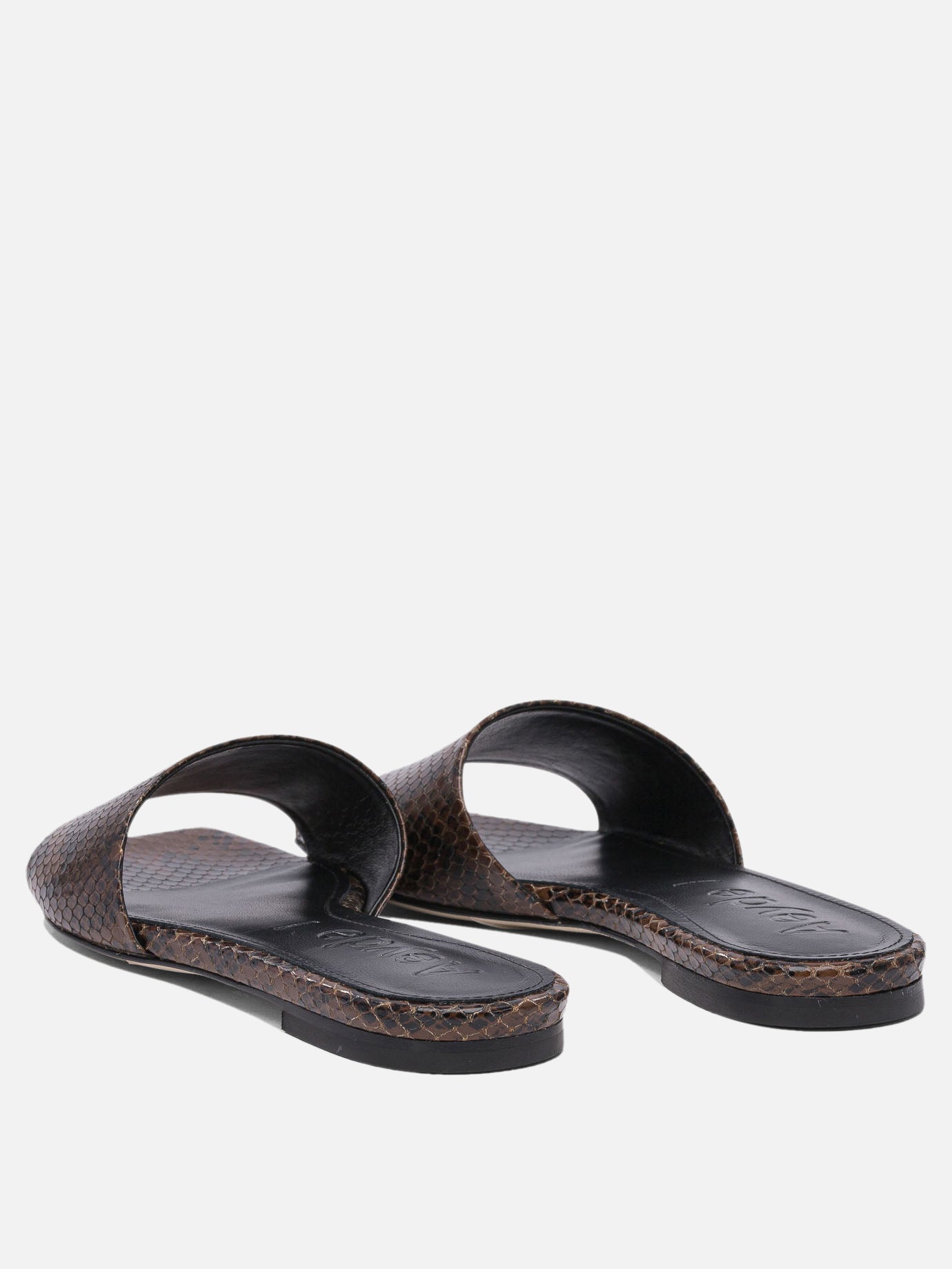 Flat sandals 100% goat leather - 100% cow leather  Brown - Aeyde Women | PDP | VIETTI Online Store | Zoom-Modal_4
