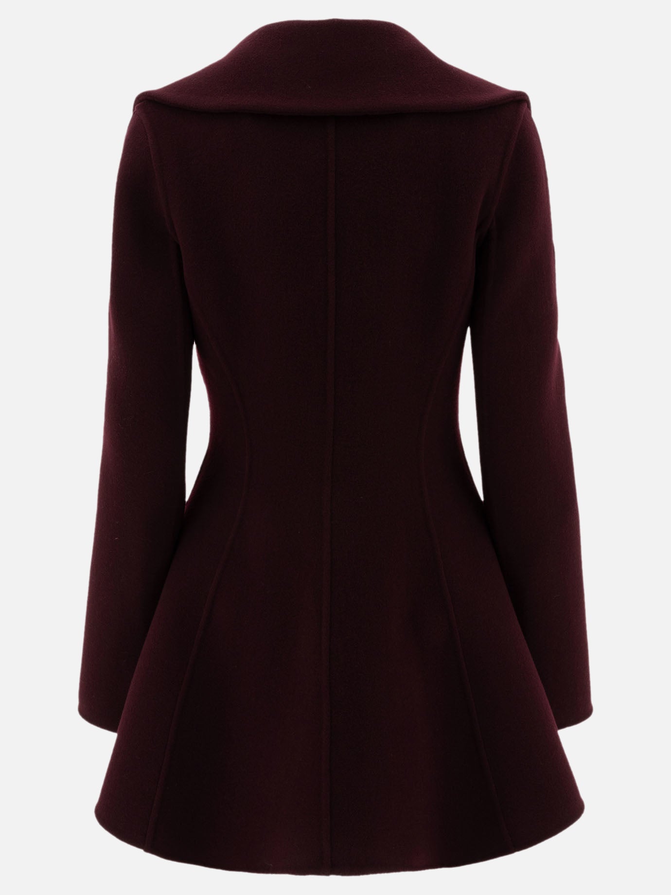 Short coats Solid colour  Bordeaux - Alaïa Women | PDP | VIETTI Online Store | thumbnail_2