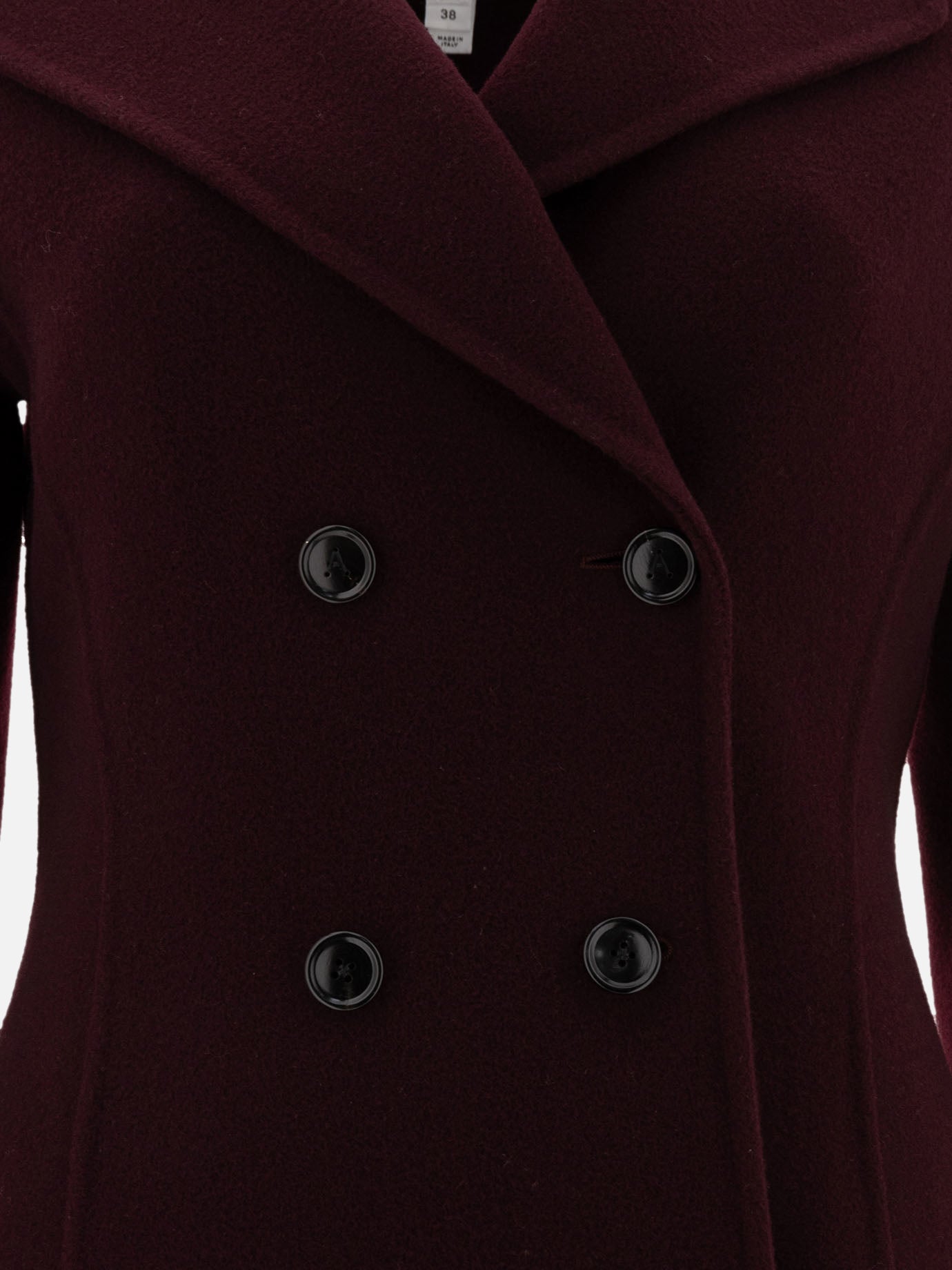 Short coats Solid colour  Bordeaux - Alaïa Women | PDP | VIETTI Online Store | thumbnail_3