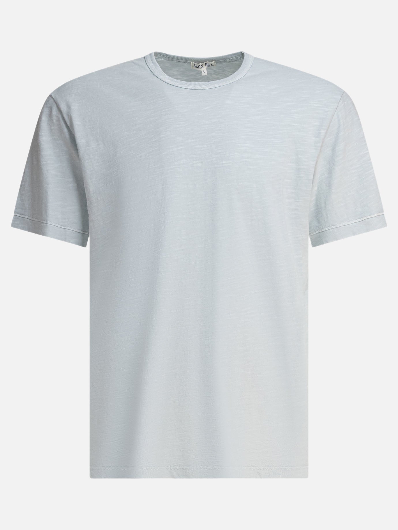 Crewneck t-shirts Solid colour  Light blue - Alex Mill Men | PDP | VIETTI Online Store | Zoom-Modal
