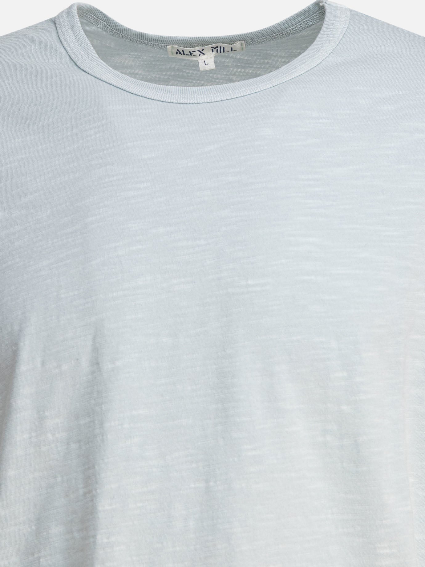 Crewneck t-shirts Solid colour  Light blue - Alex Mill Men | PDP | VIETTI Online Store | Zoom-Modal_3
