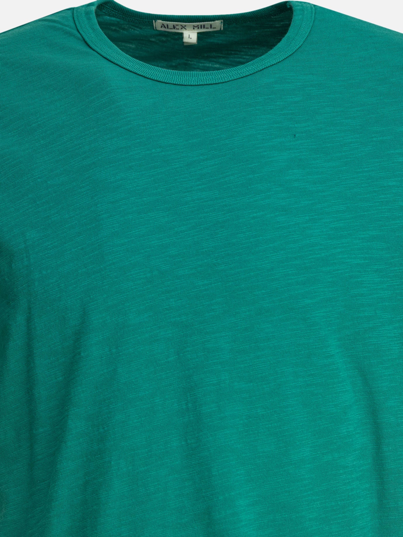 Crewneck t-shirts Solid colour  Green - Alex Mill Men | PDP | VIETTI Online Store | Zoom-Modal_3

