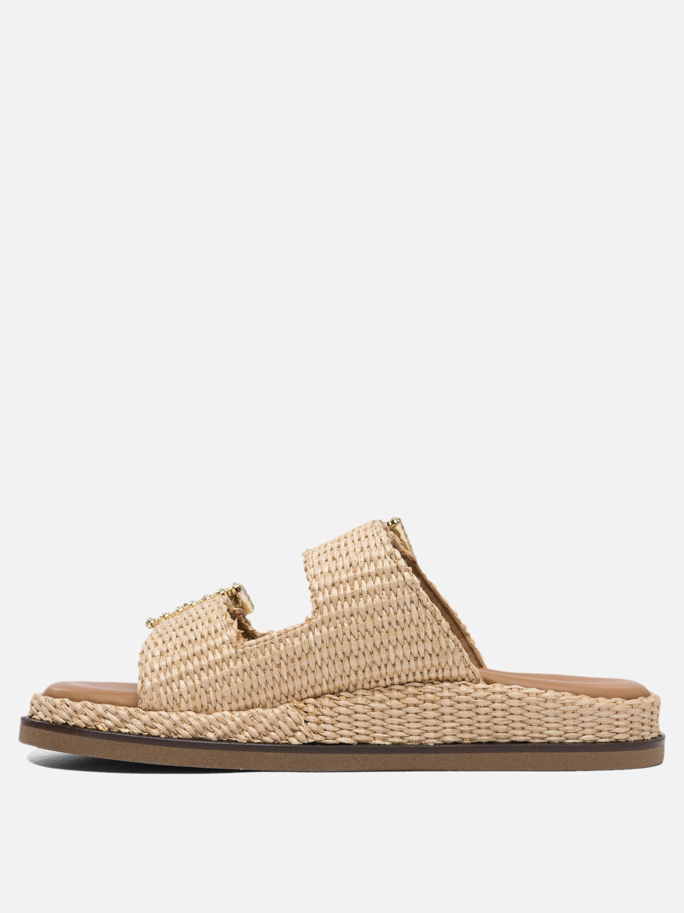 Flat sandals 100% rafia - 100% rubber  Beige - Alibi Women | PDP | VIETTI Online Store | Zoom-Modal_3
