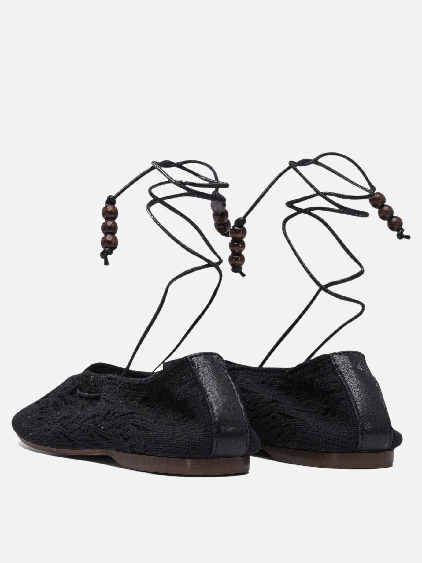 Classic ballet flats 50% relycled cotton 50% recycled polyester - 100% neolite  Black - Alohas Women | PDP | VIETTI Online Store | Zoom-Modal_4
