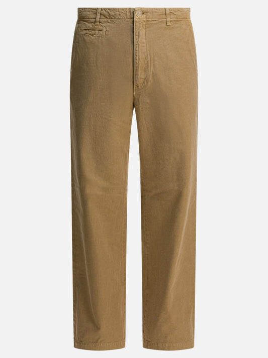 Leisure trousers Solid colour  Beige - Auralee Men | PDP | VIETTI Online Store 
