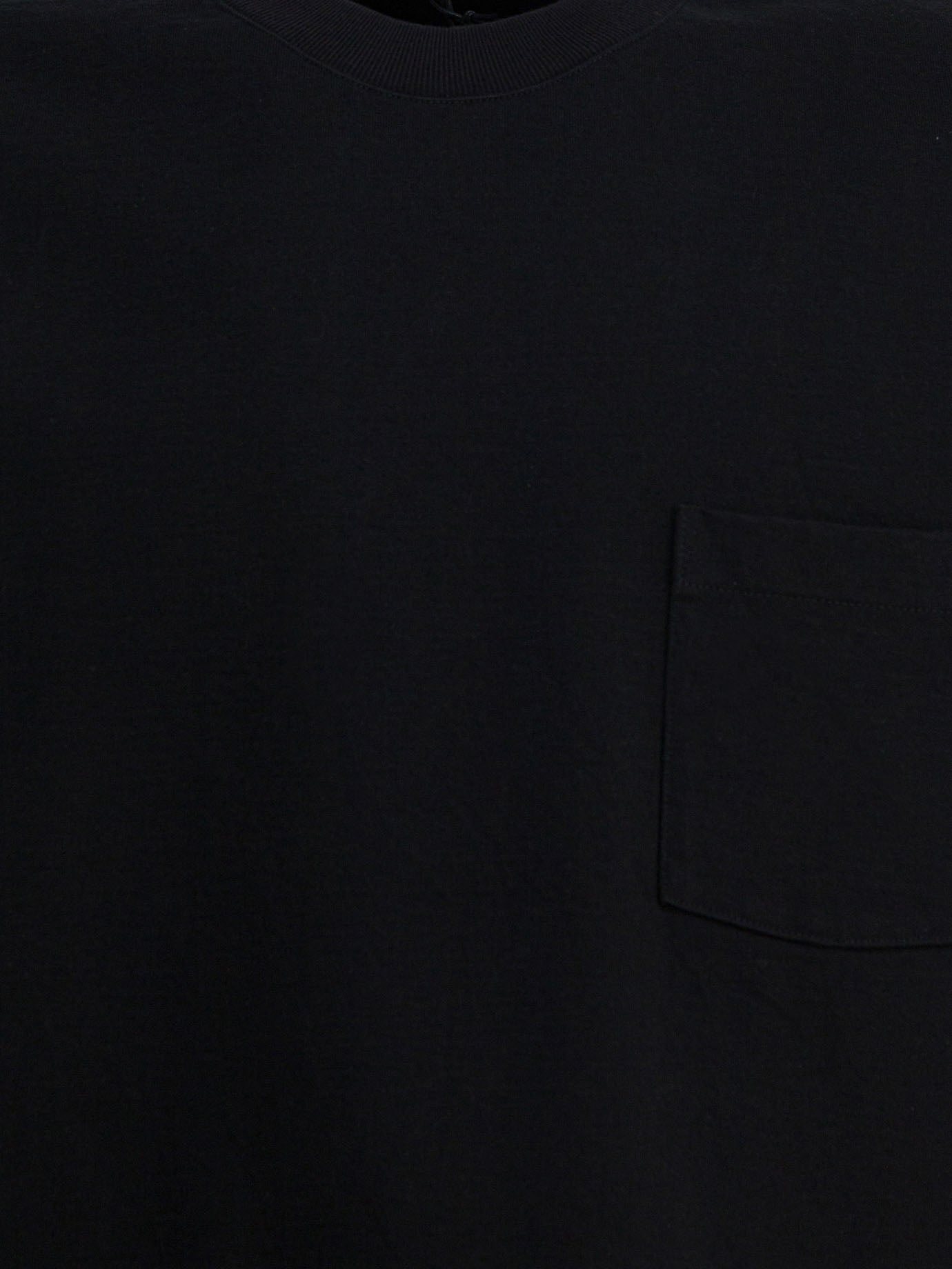 Crewneck t-shirts Solid colour  Black - Auralee Men | PDP | VIETTI Online Store | thumbnail_3