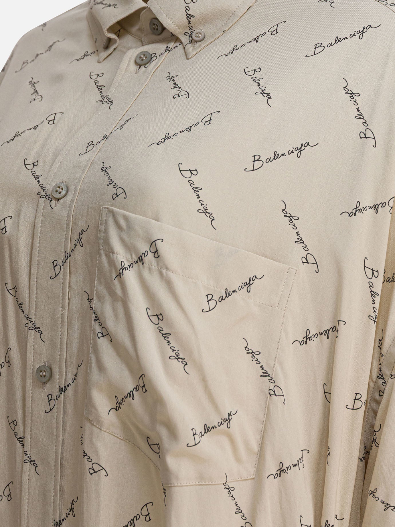 Casual shirts Logo  Beige - Balenciaga Women | PDP | VIETTI Online Store | Zoom-Modal_4
