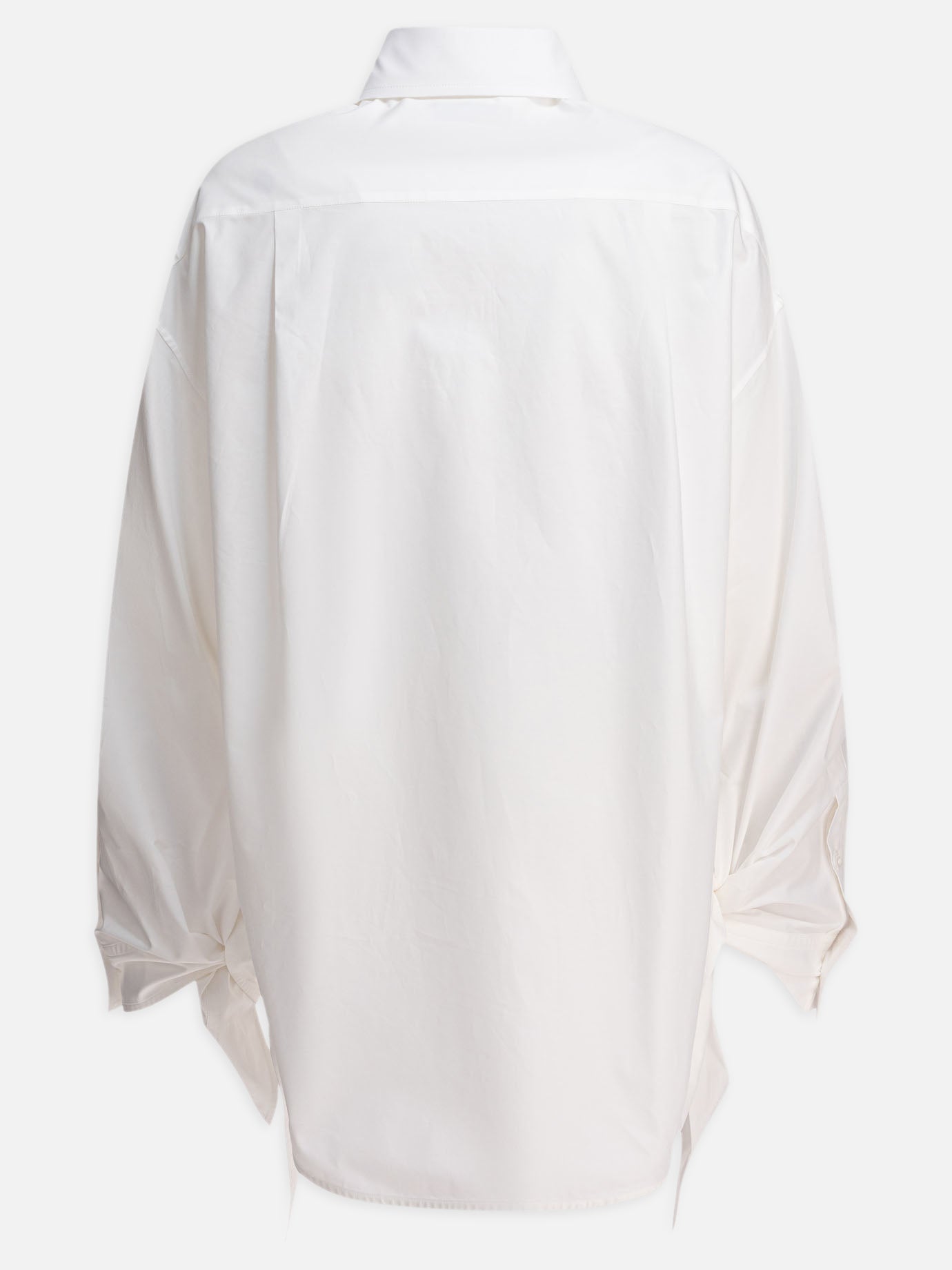 Casual shirts Solid colour  White - Balenciaga Women | PDP | VIETTI Online Store | thumbnail_2