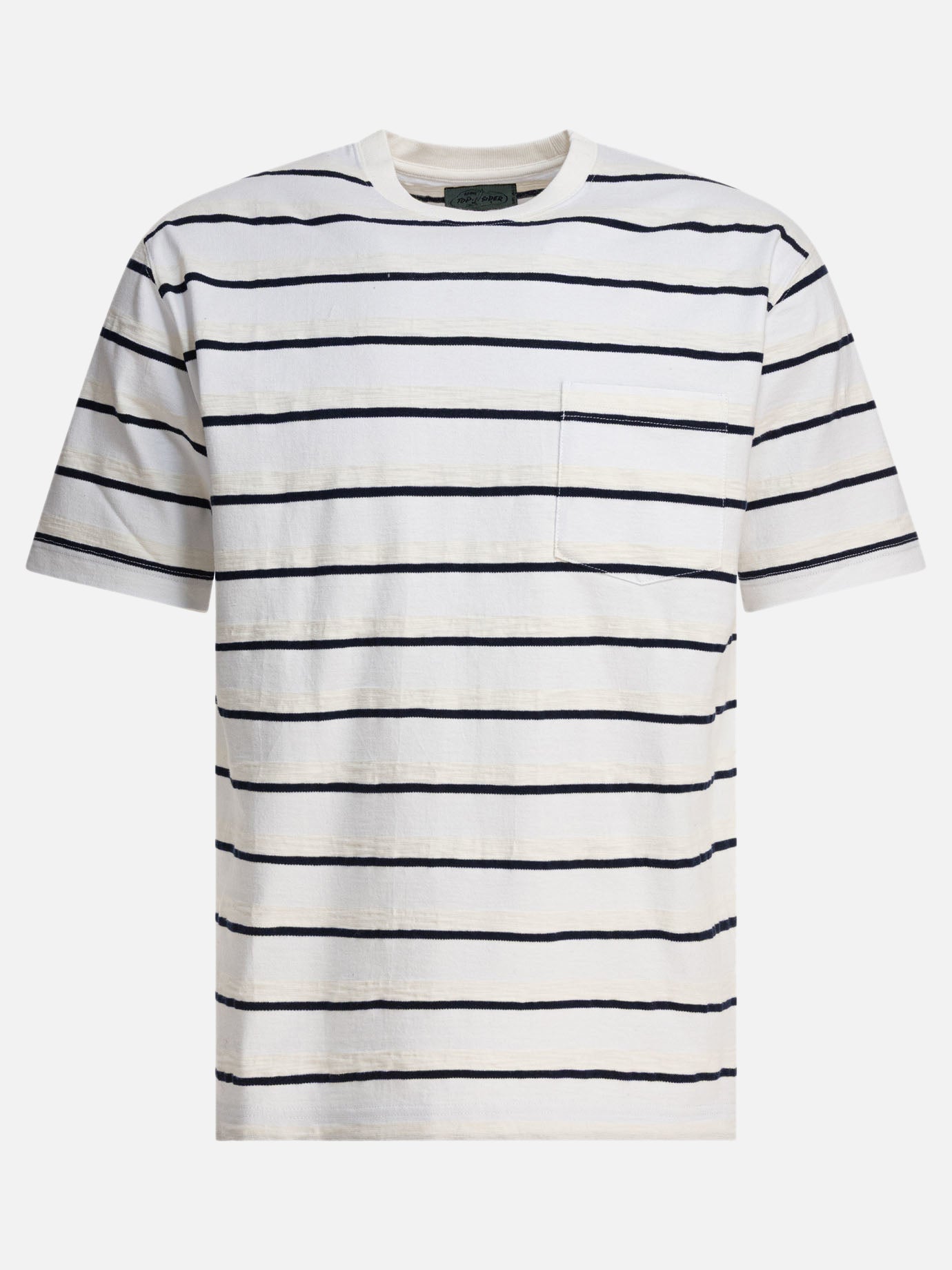 Crewneck t-shirts Striped  White - Beams Plus Men | PDP | VIETTI Online Store | thumbnail