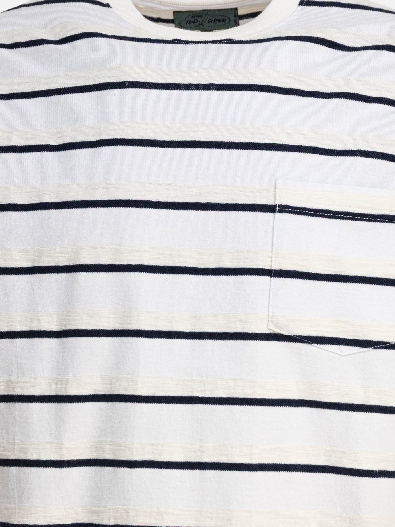 Crewneck t-shirts Striped  White - Beams Plus Men | PDP | VIETTI Online Store | Zoom-Modal_3
