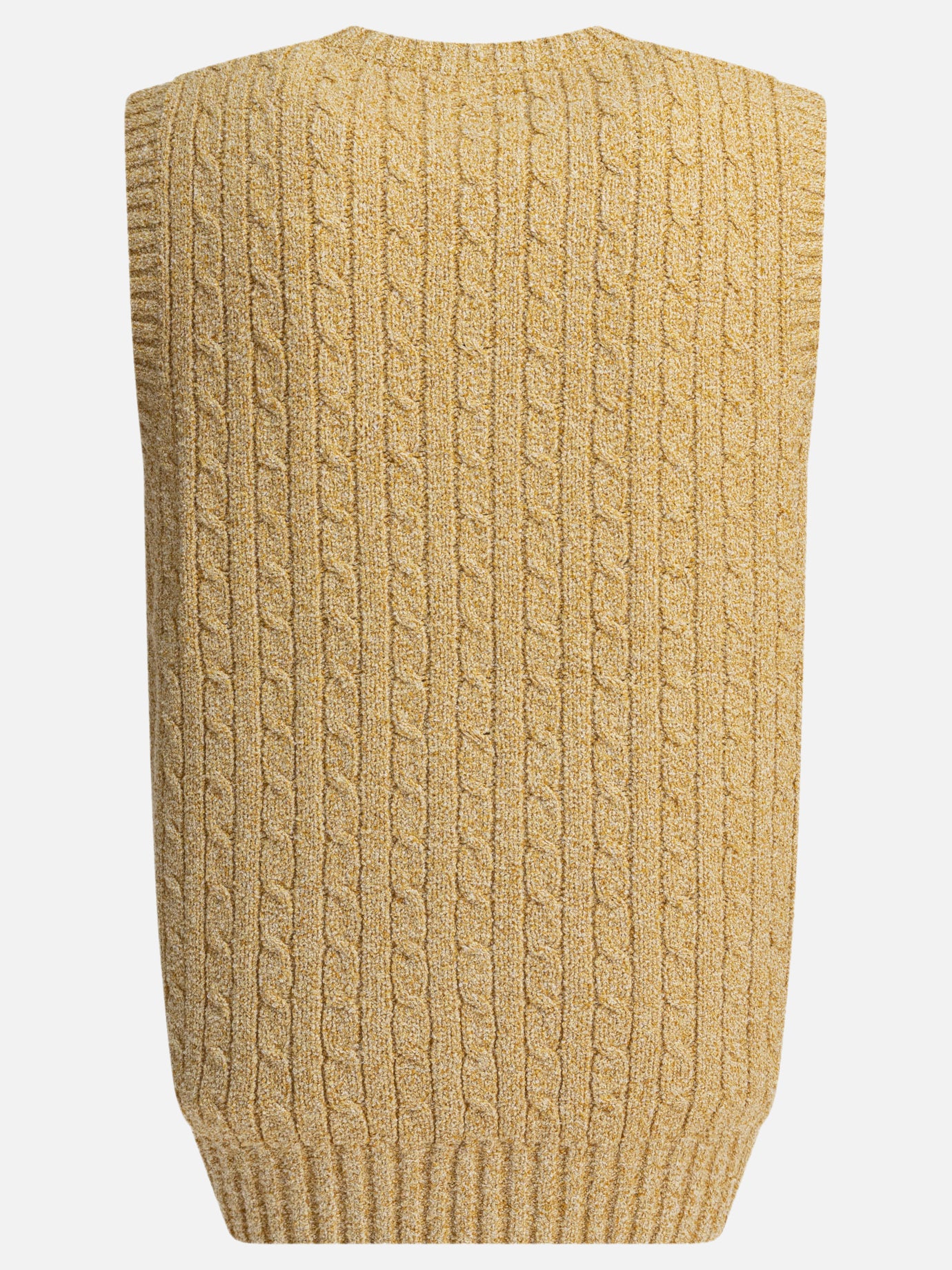 Beams Plus V-neck vest 17314734_S Beige thumbnail_2