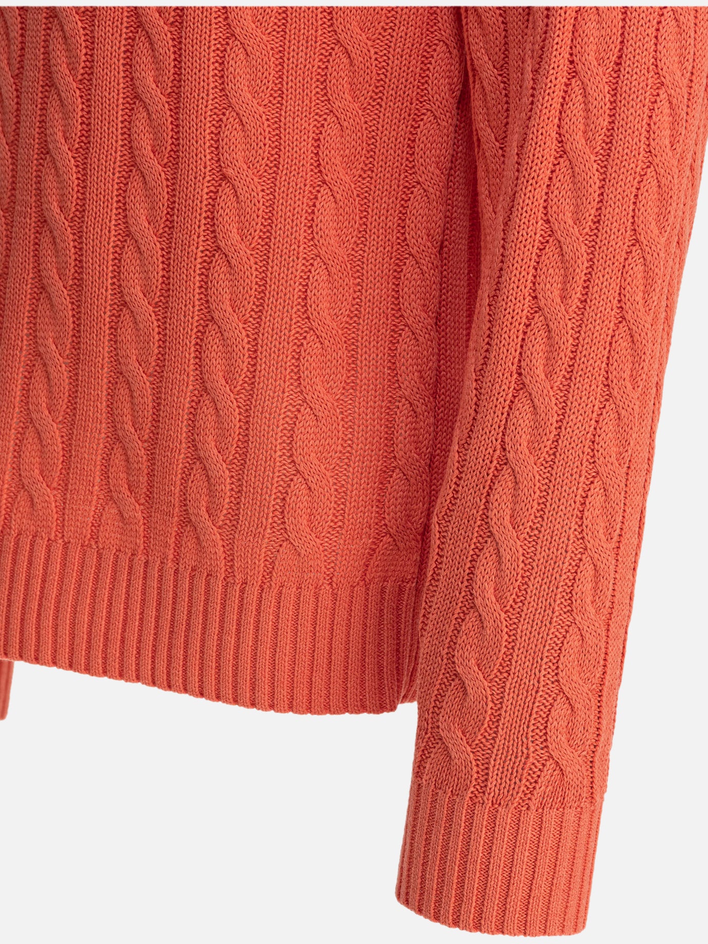 Beams Plus Linen and cotton sweater Pink