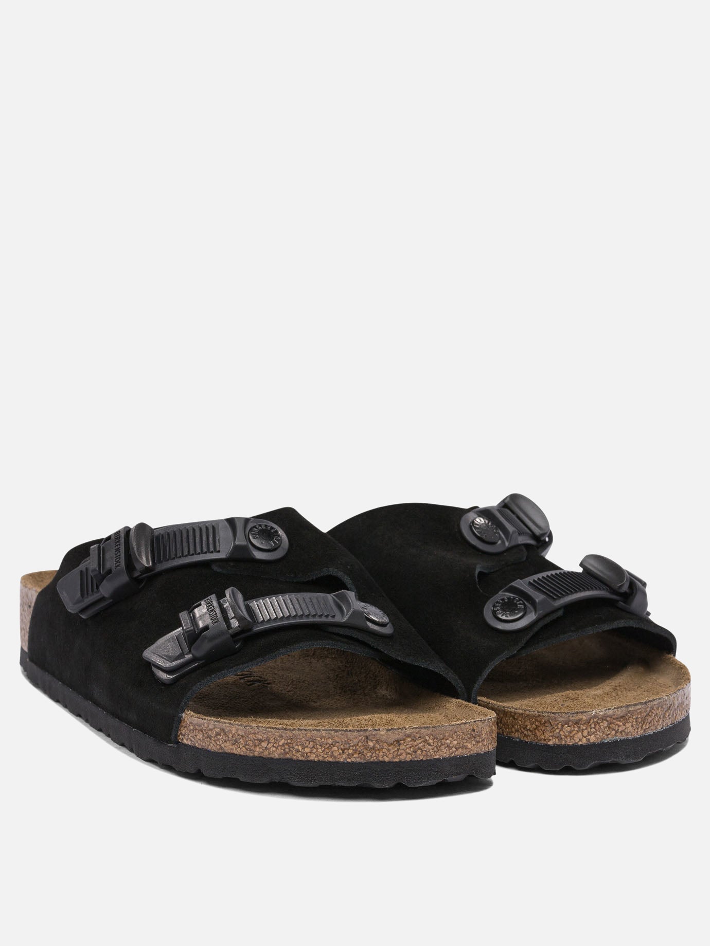 Flat sandals 100% suede - 100% rubber  Black - Birkenstock Men | PDP | VIETTI Online Store | thumbnail_2