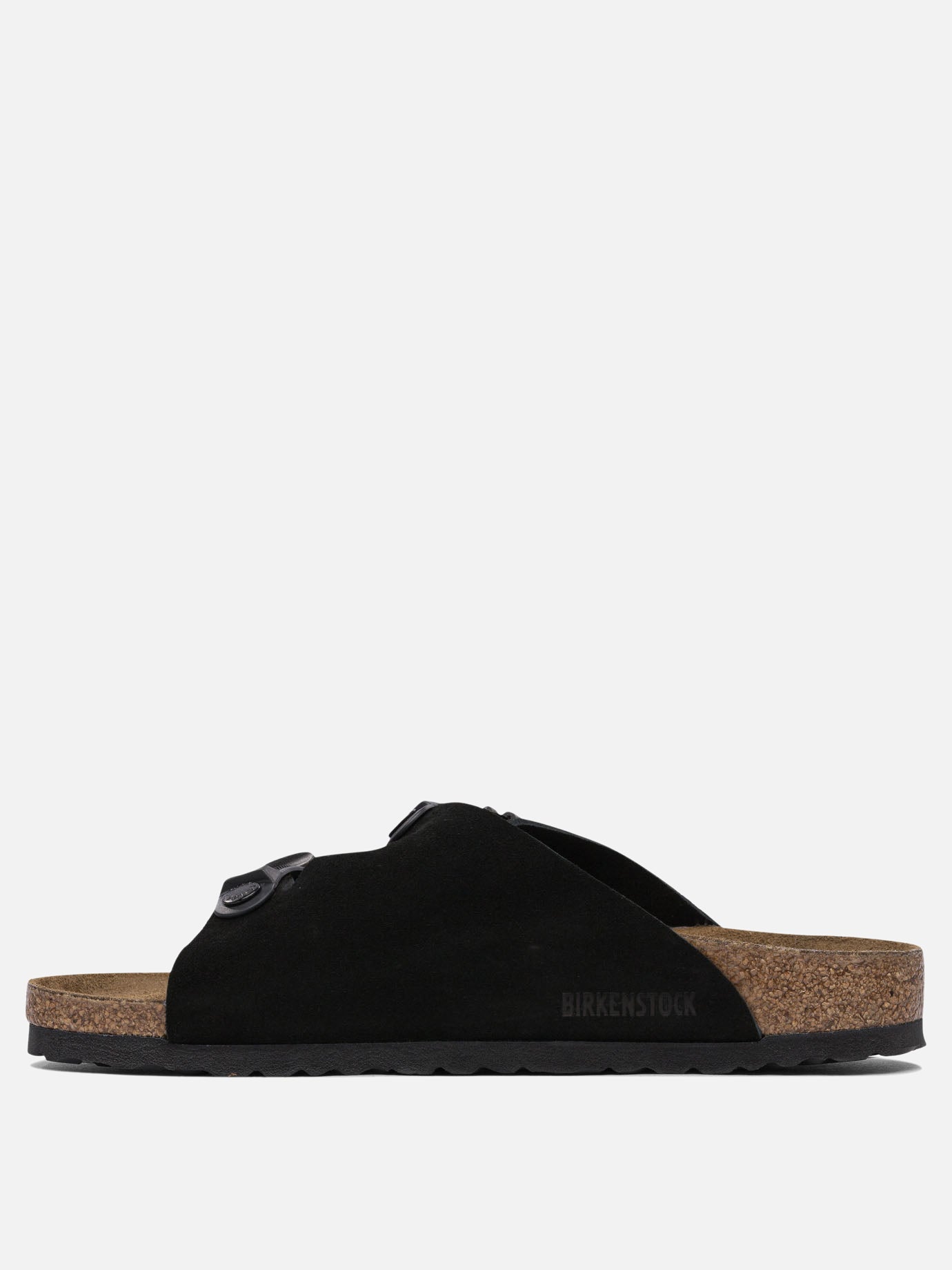 Flat sandals 100% suede - 100% rubber  Black - Birkenstock Men | PDP | VIETTI Online Store | thumbnail_3