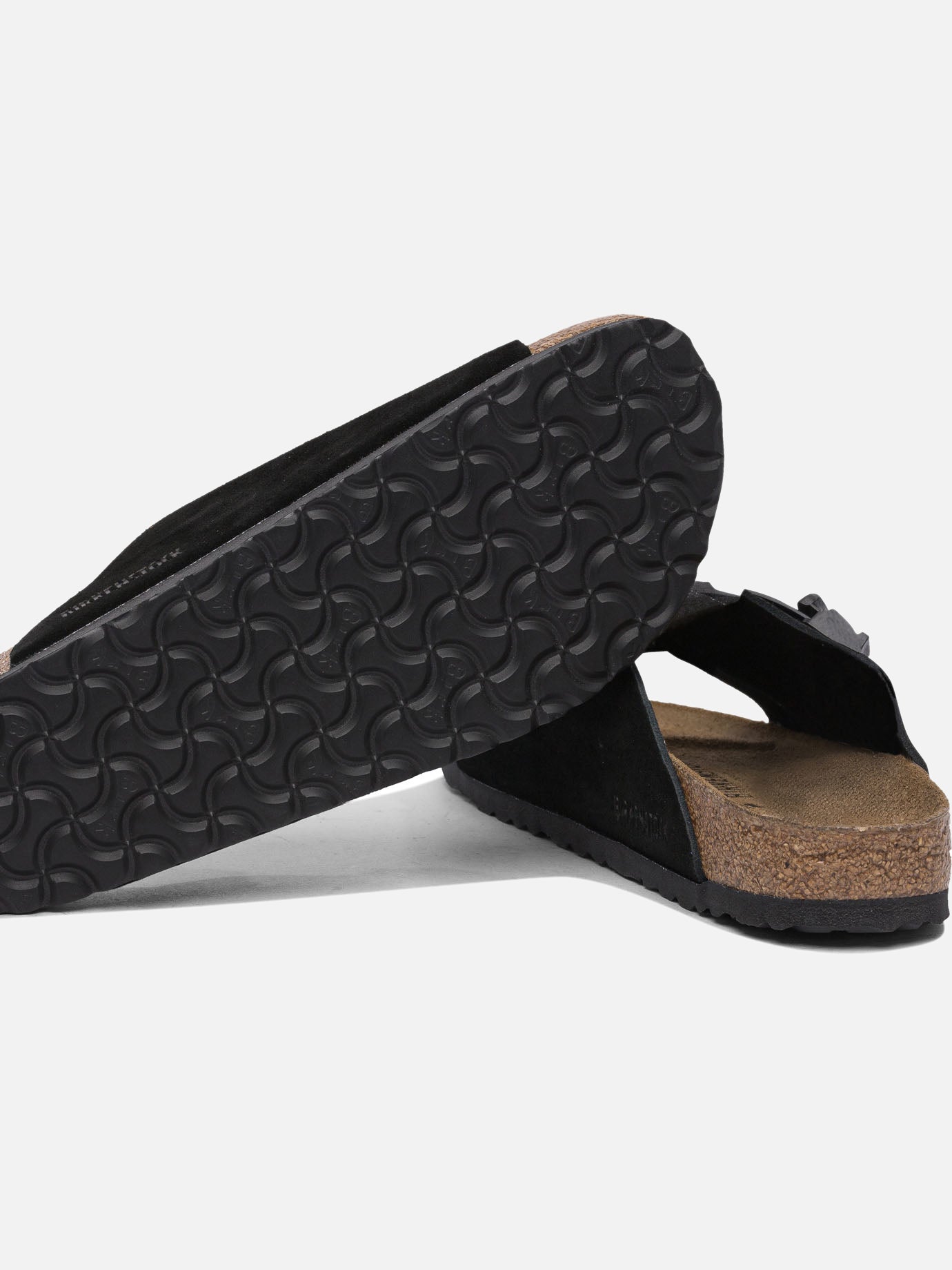 Flat sandals 100% suede - 100% rubber  Black - Birkenstock Men | PDP | VIETTI Online Store | thumbnail_5