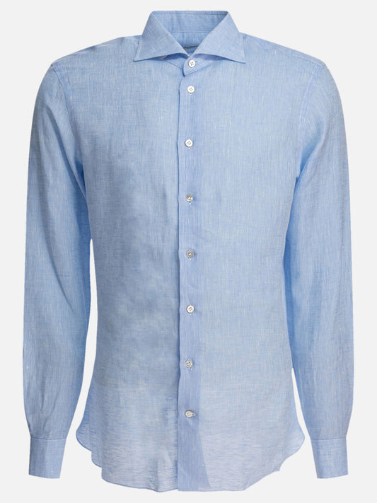 Casual shirts Solid colour  Light blue - Borriello Men | PDP | VIETTI Online Store 
