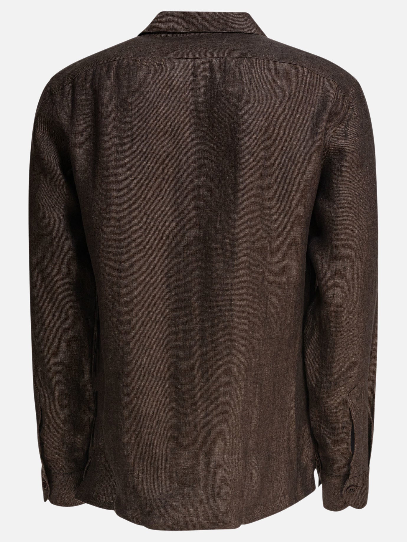 Casual shirts Solid colour  Brown - Borriello Men | PDP | VIETTI Online Store | Zoom-Modal_2
