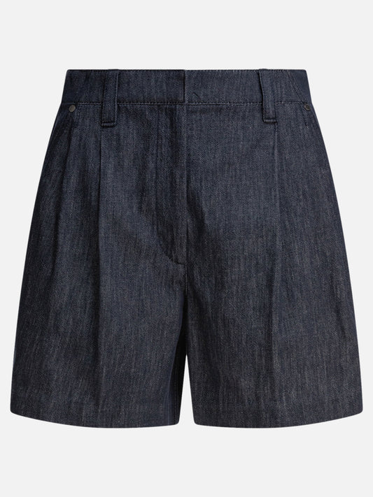 Five pockets shorts Denim  Blue - Brunello Cucinelli Women | PLP | VIETTI Online Store 
