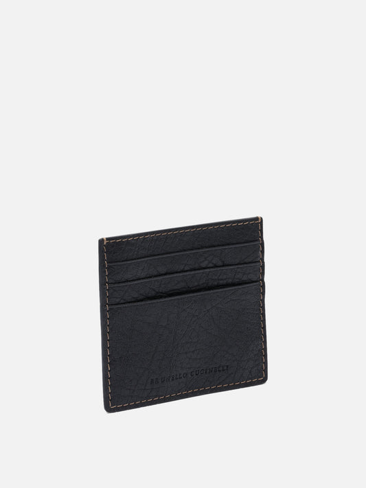 Card holders 100% leather  Black - Brunello Cucinelli Men | PLP | VIETTI Online Store | 2
