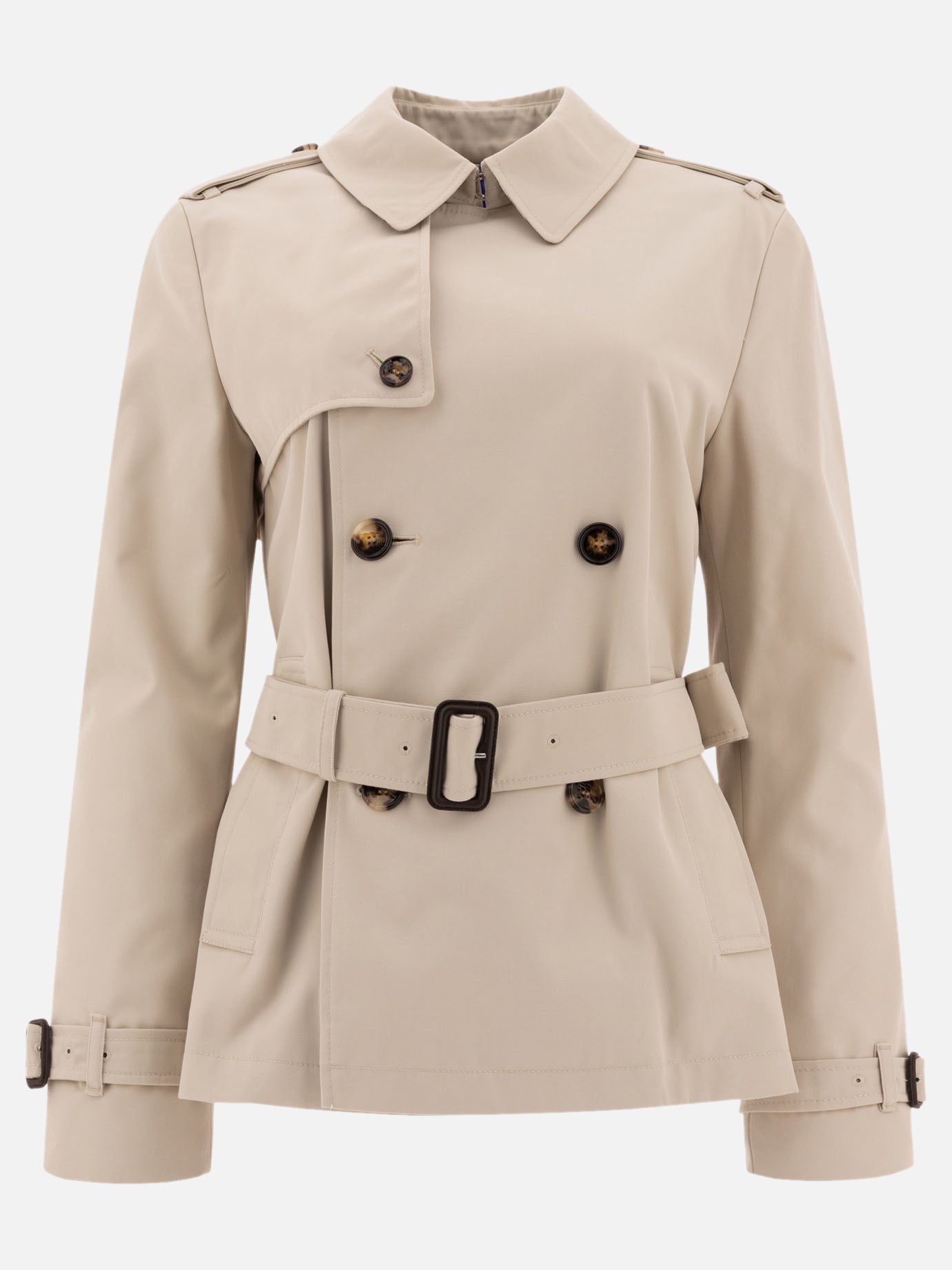 Raincoats & Trench coats Solid colour  Brown - Burberry Women | PDP | VIETTI Online Store | thumbnail